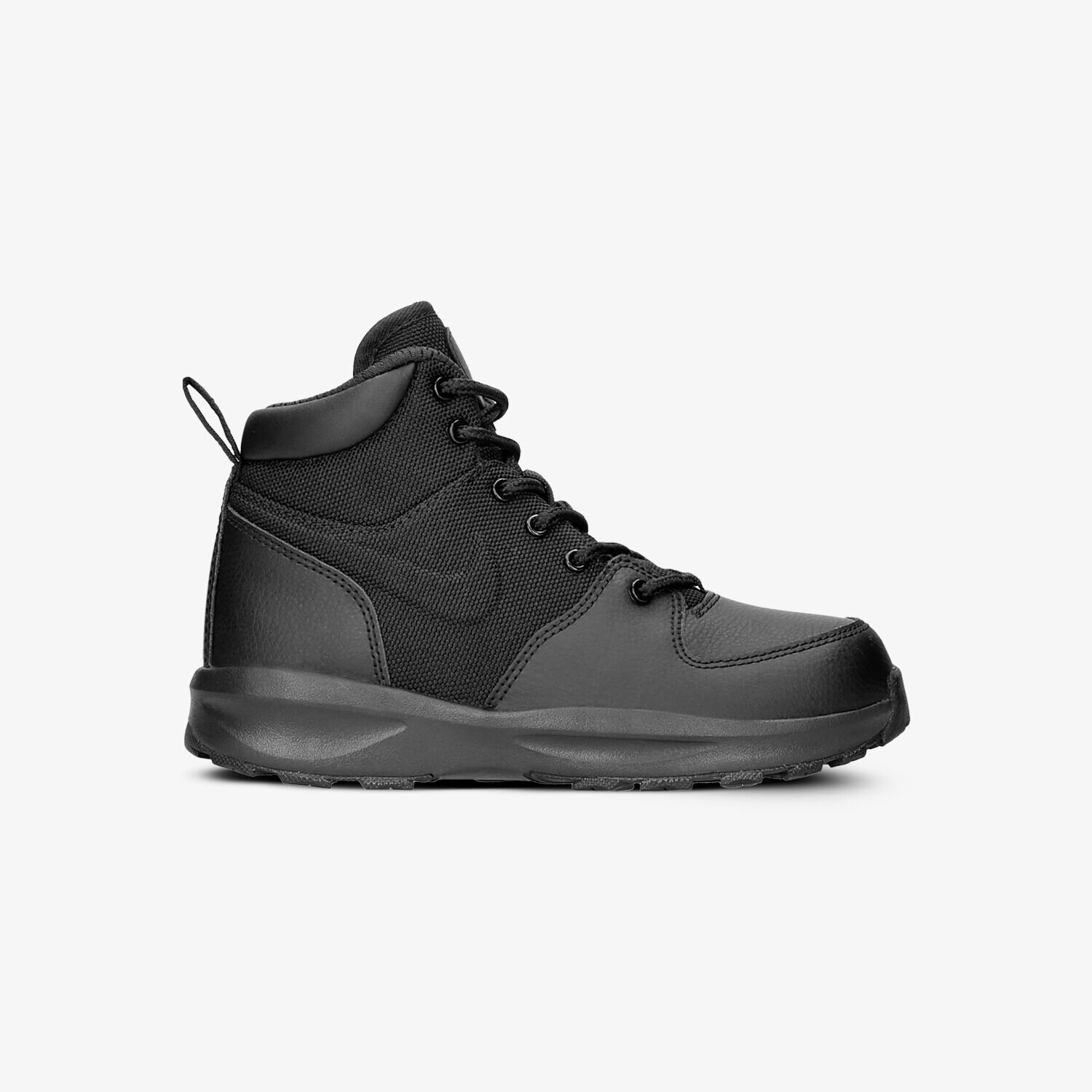 Buty zimowe, trekkingowe, outdoor dla dzieci NIKE MANOA LTH TXT (PS) 613547-001 CZARNY