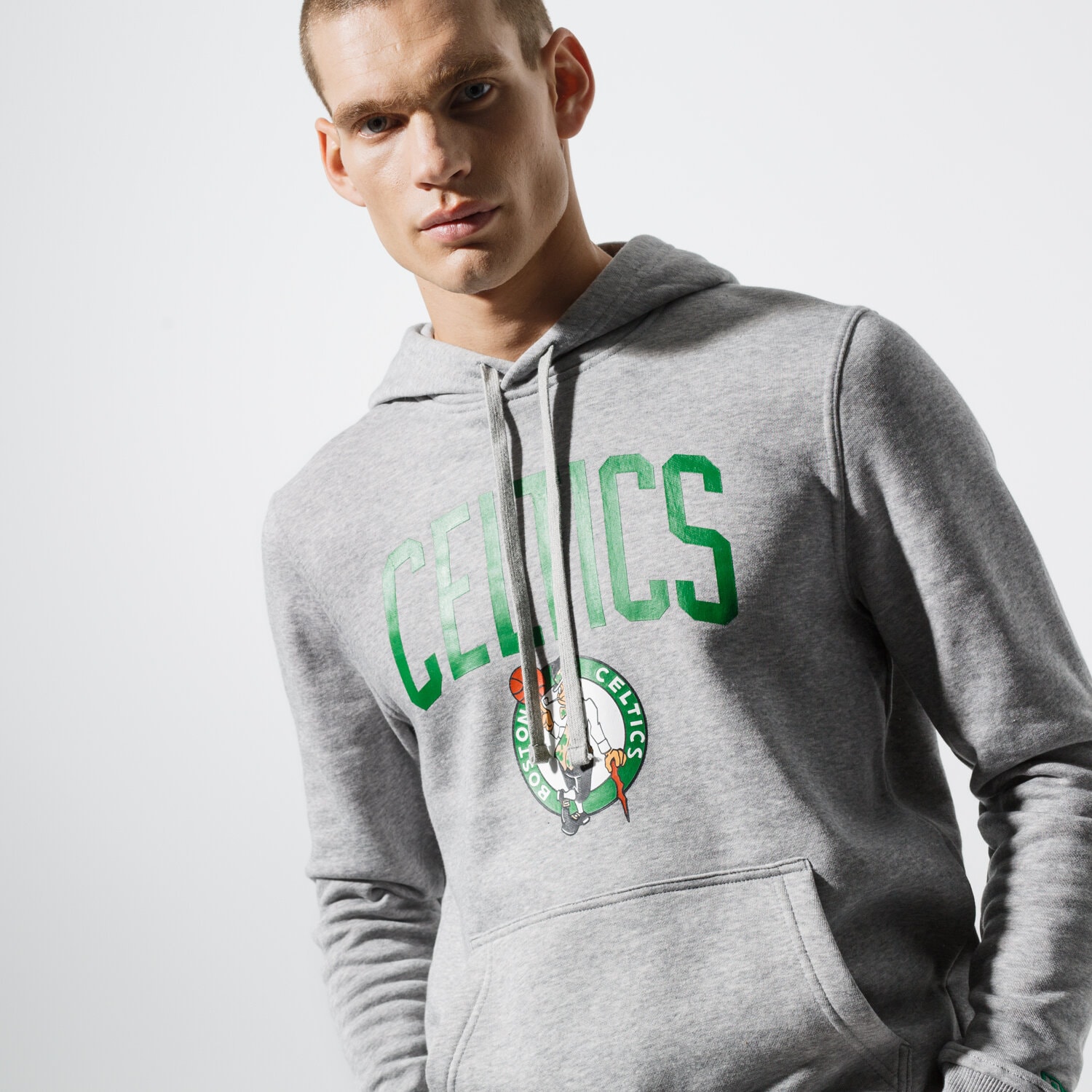 Bluza męska NEW ERA BLUZA TEAM LOGO BOSTON CELTICS BOSTON CELTICS GRA 11546182 SZARY