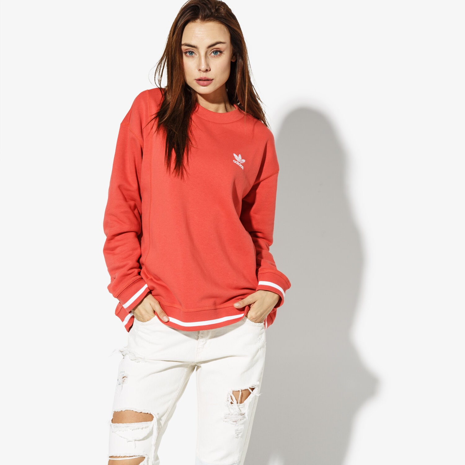 Bluza damska ADIDAS BLUZA AI SWEATSHIRT MONTHLY PACKS DH2976 POMARAŃCZOWY