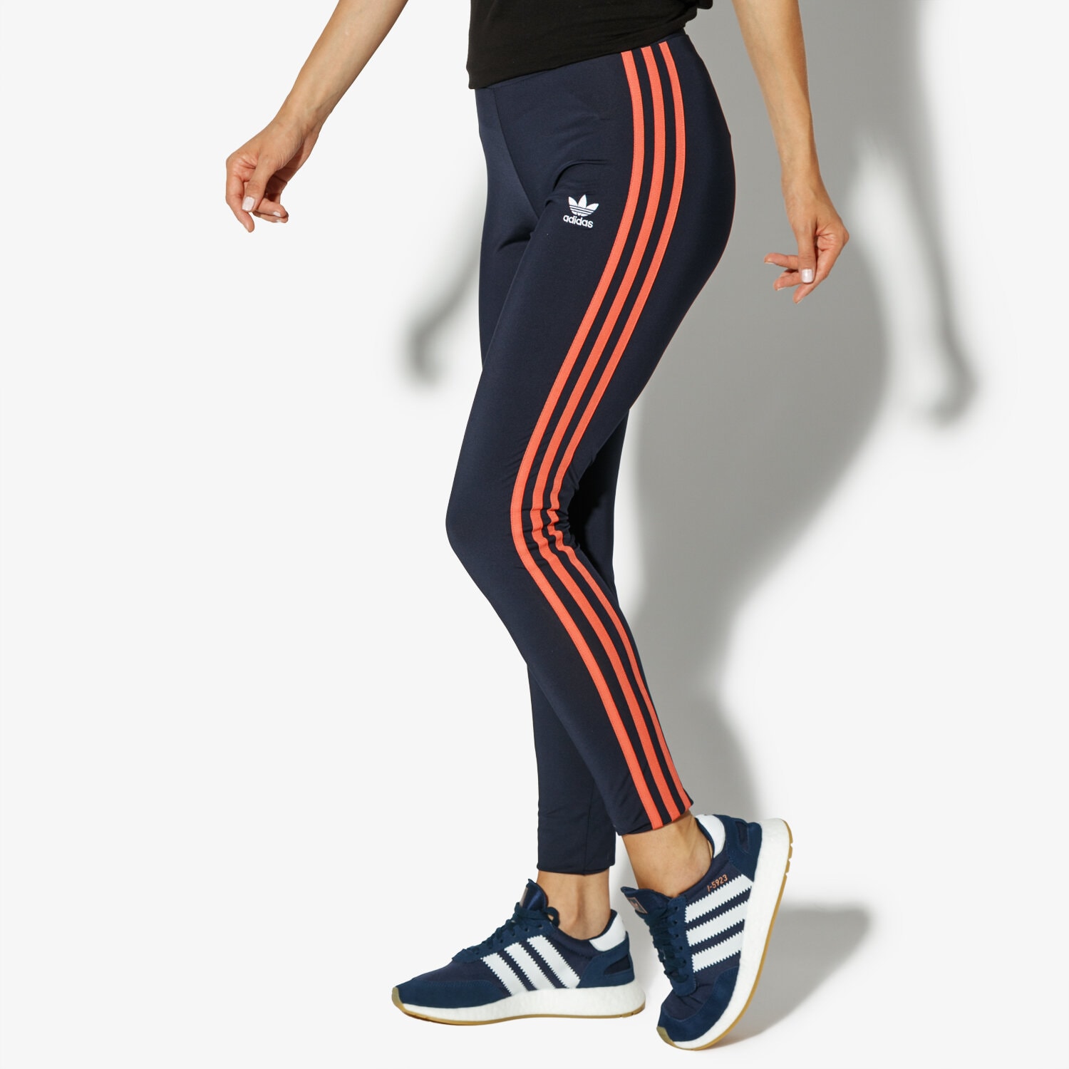 Spodnie sportowe damskie ADIDAS LEGGINGS AI TIGHTS MONTHLY PACKS DH2994 GRANATOWY