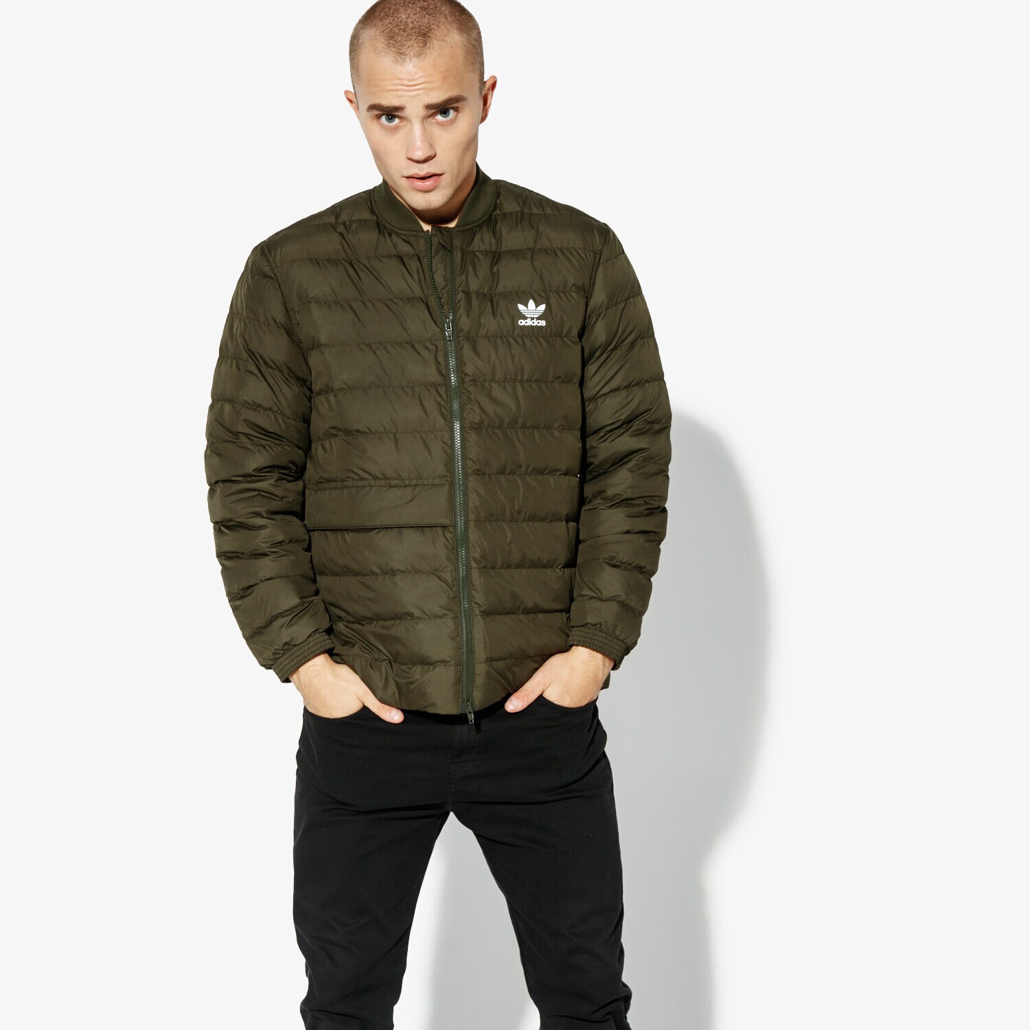 Kurtka zimowa męska ADIDAS KURTKA SST OUTDOOR WINTER DJ3193 KHAKI