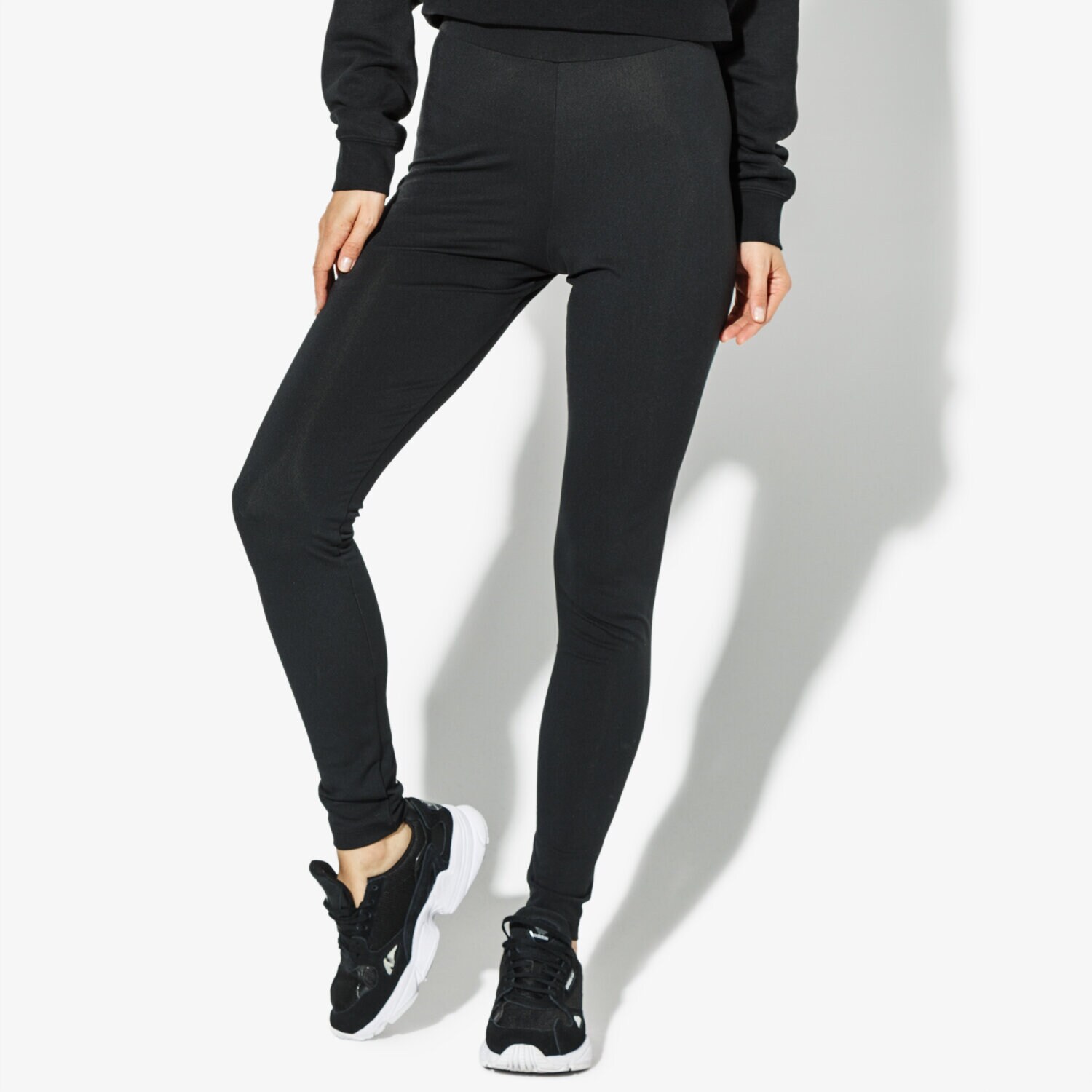 Spodnie sportowe damskie ADIDAS LEGGINGS TREFOIL TIGHT ADICOLOR CW5076 CZARNY