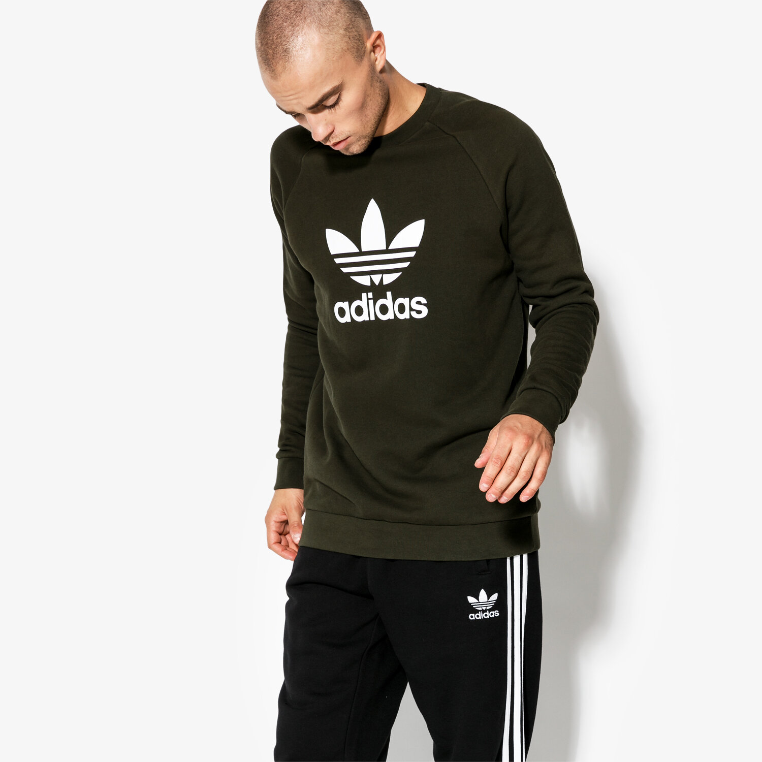 Adidas bluza shop trefoil crew adicolor