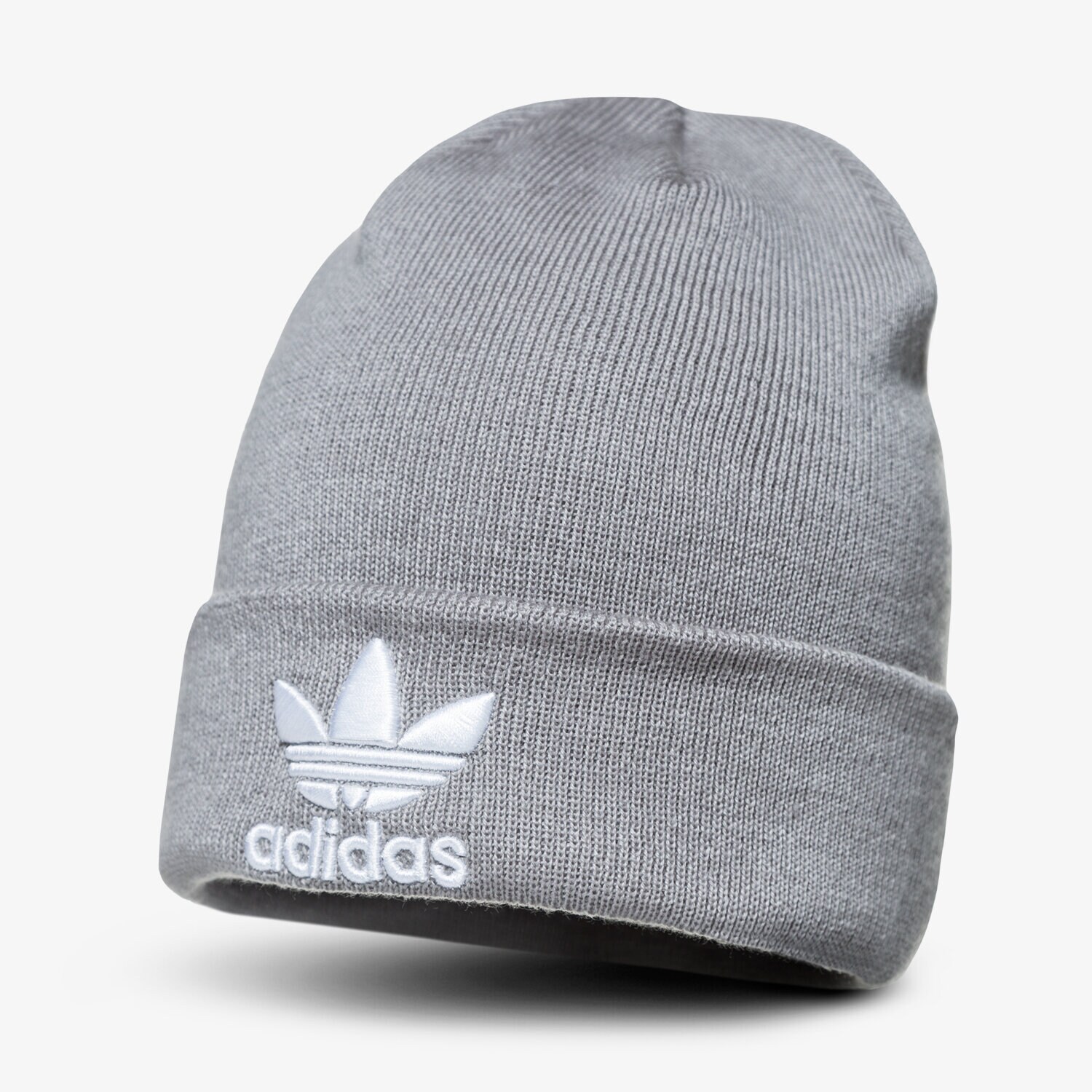 Czapka zimowa dla dzieci ADIDAS CZAPKA ZIMOWA TREFOIL BEANIE DH4296 SZARY