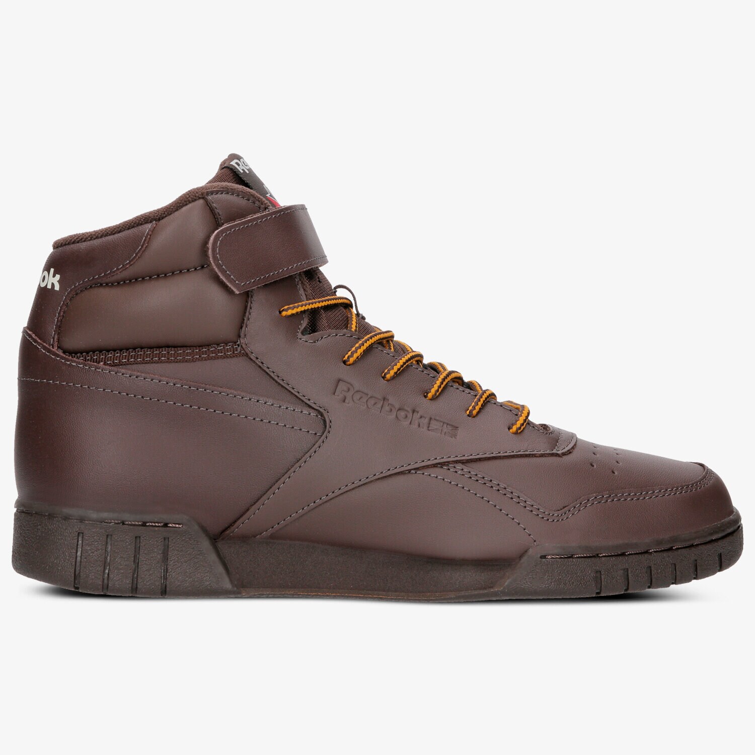 Buty sneakersy męskie REEBOK EX-O-FIT HI DV5000 BRĄZOWY