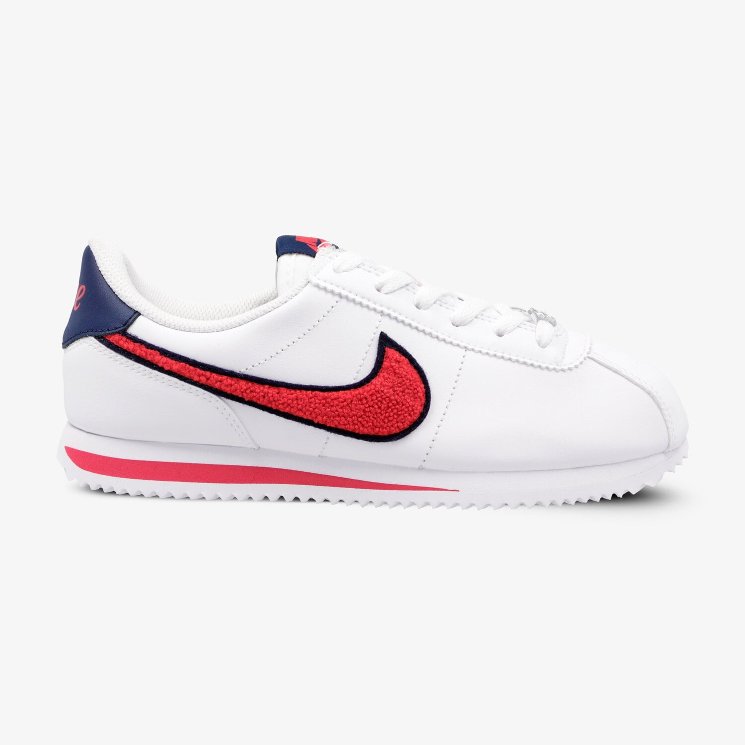 Buty sneakersy dla dzieci NIKE CORTEZ BASIC LTR SE (GS) AA3496-100 BIAŁY