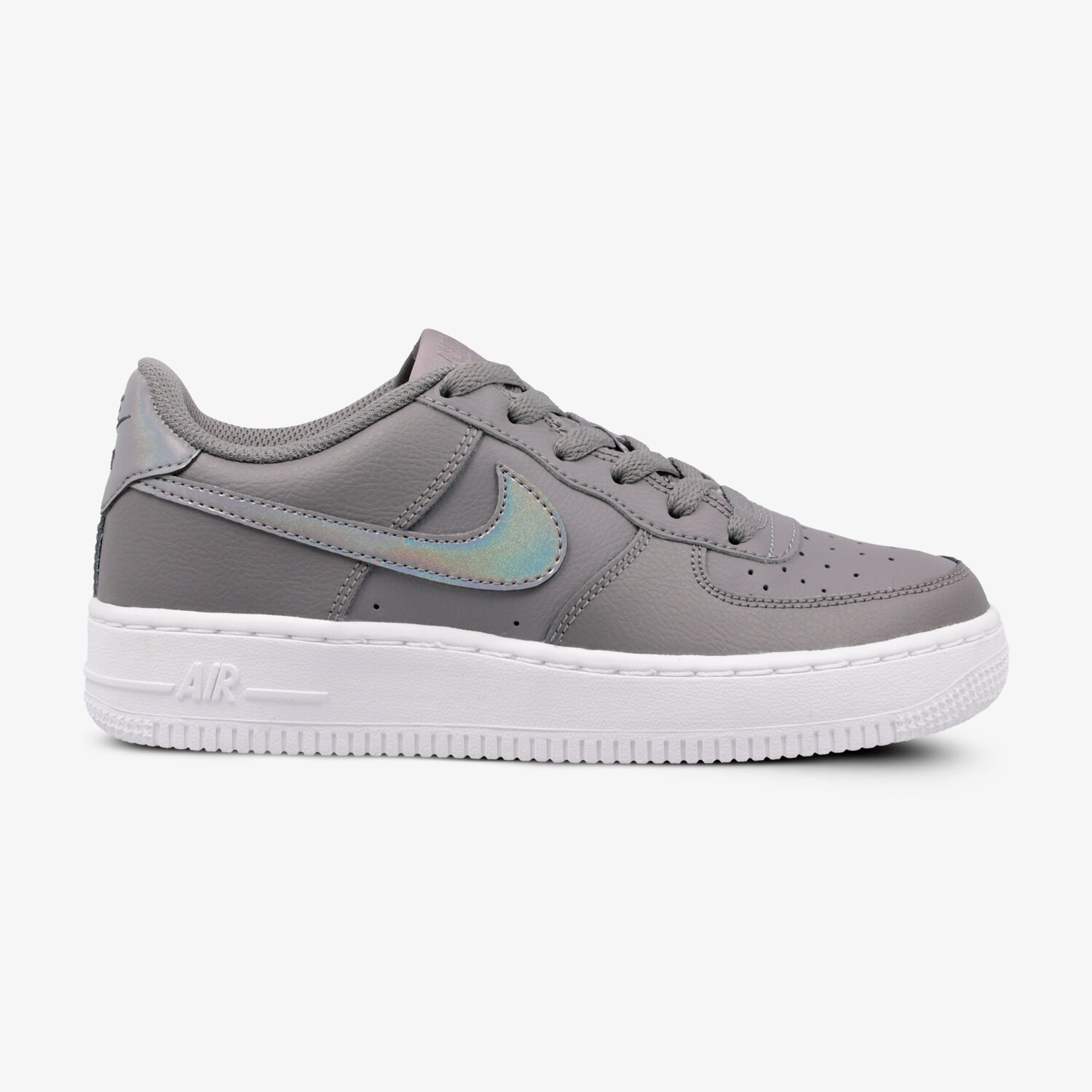 Buty sneakersy dla dzieci NIKE AIR FORCE 1 (GS) 314219-019 SZARY