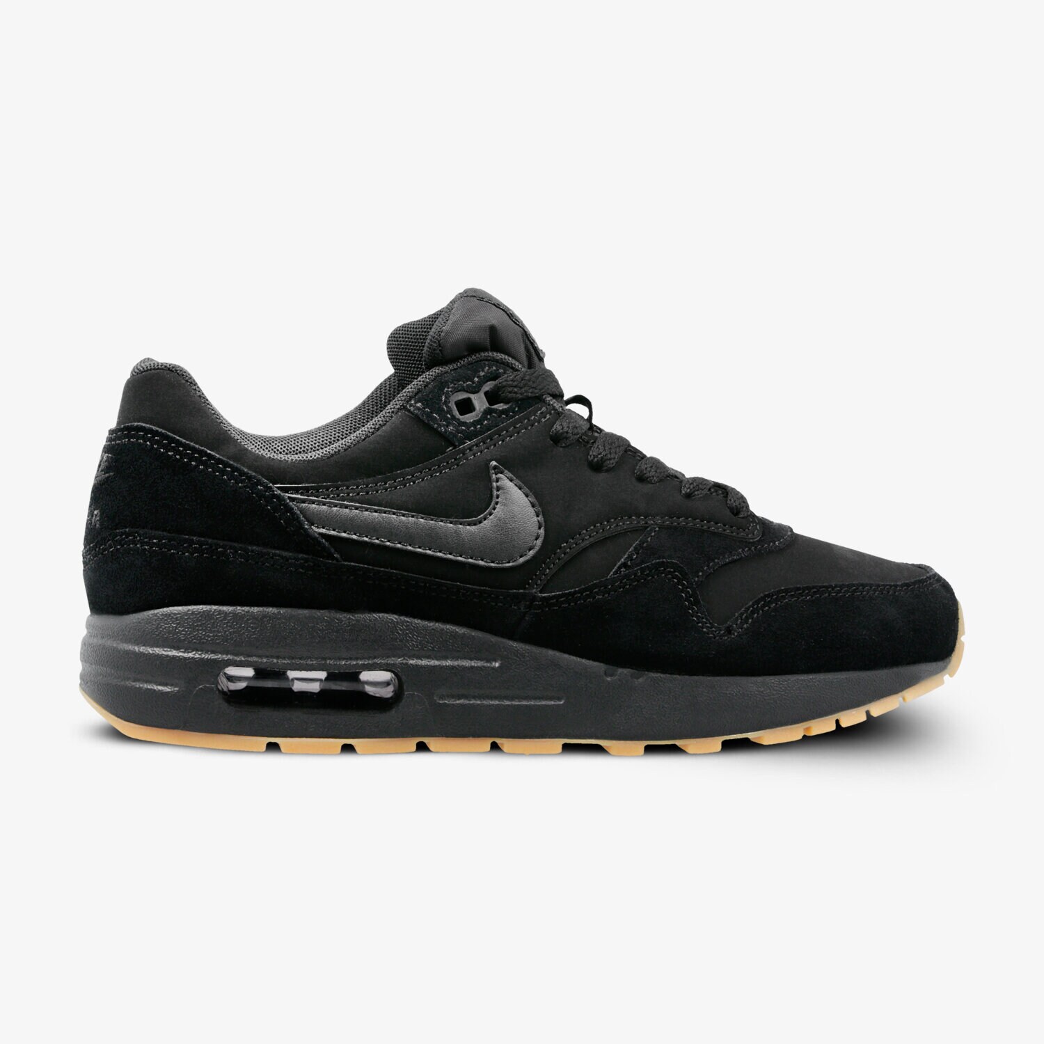 Buty sneakersy dla dzieci NIKE AIR MAX 1 (GS) 807602-008 CZARNY