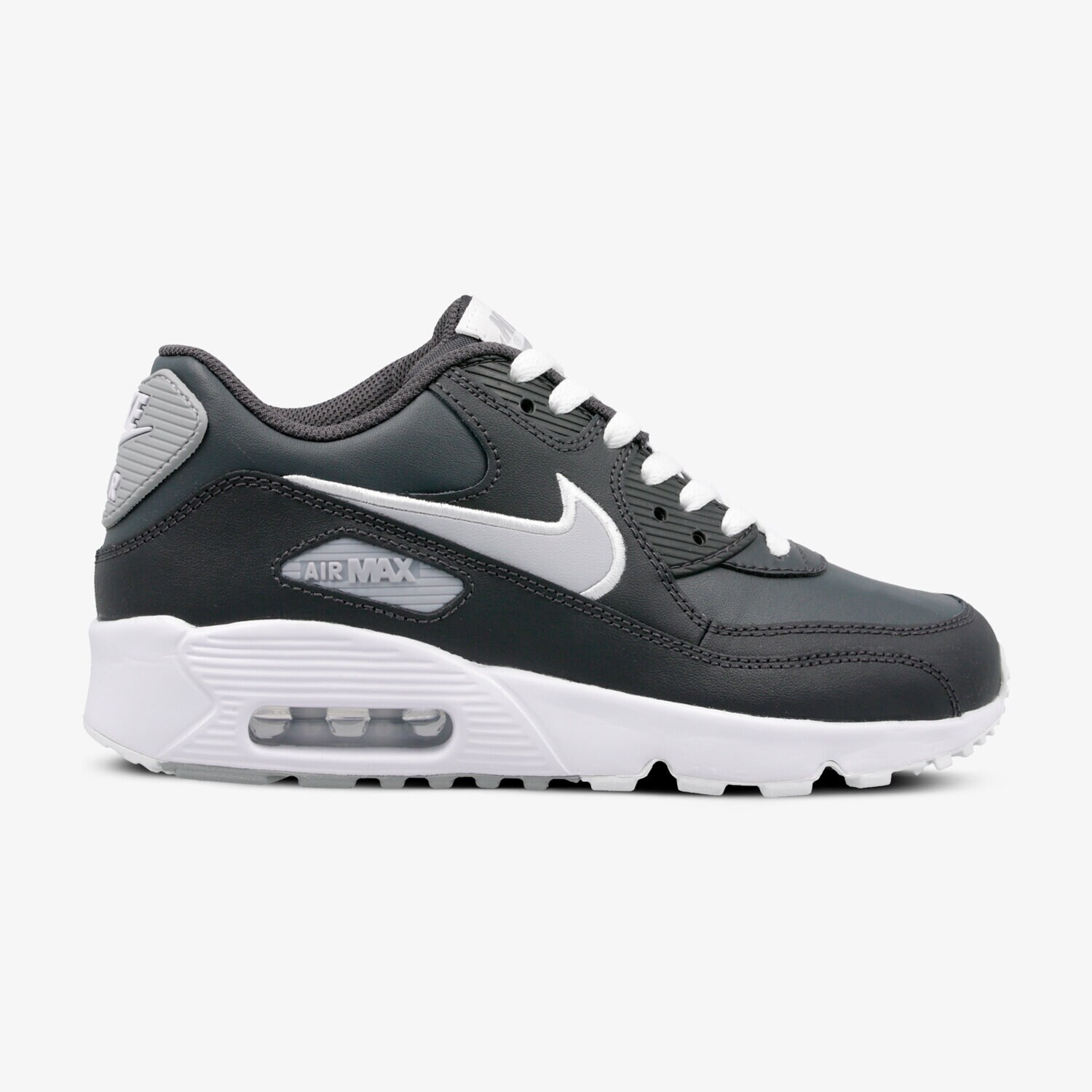 Buty sneakersy dla dzieci NIKE AIR MAX 90 LTR BG 833412-021 SZARY