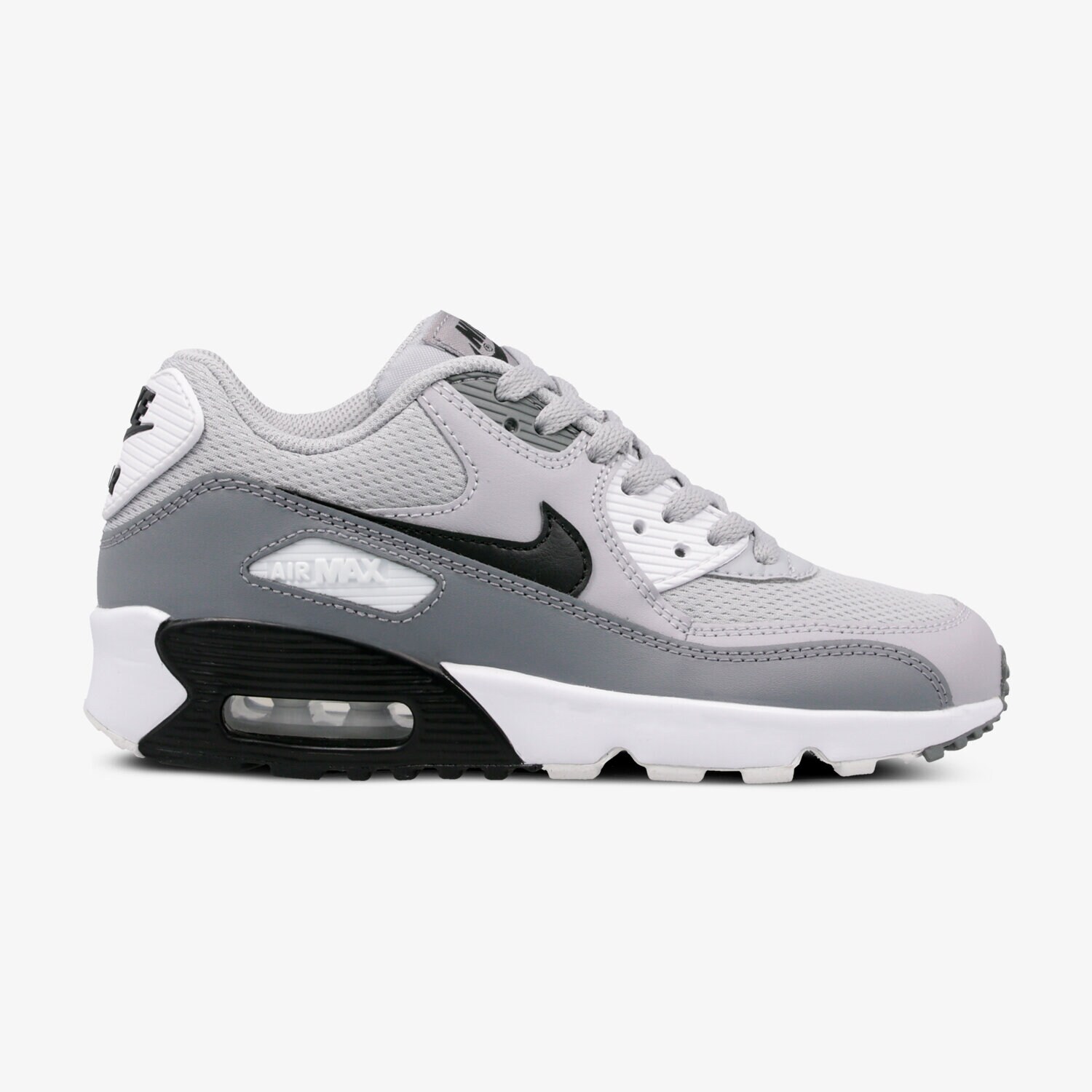 Buty sneakersy dla dzieci NIKE AIR MAX 90 MESH (GS) 833418-024 SZARY