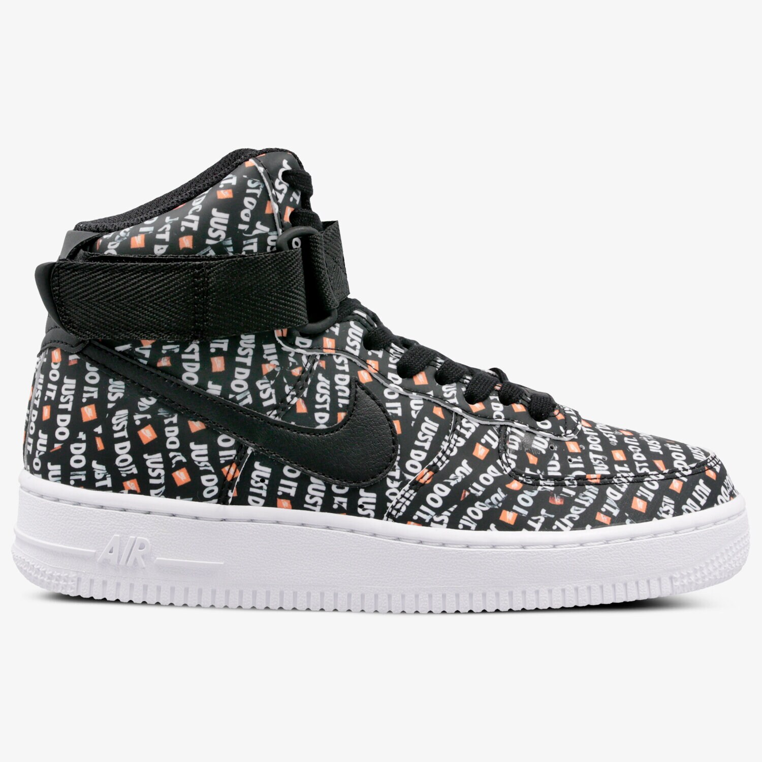 Buty sneakersy damskie NIKE WMNS AIR FORCE 1 HI LX AO5138-001 CZARNY