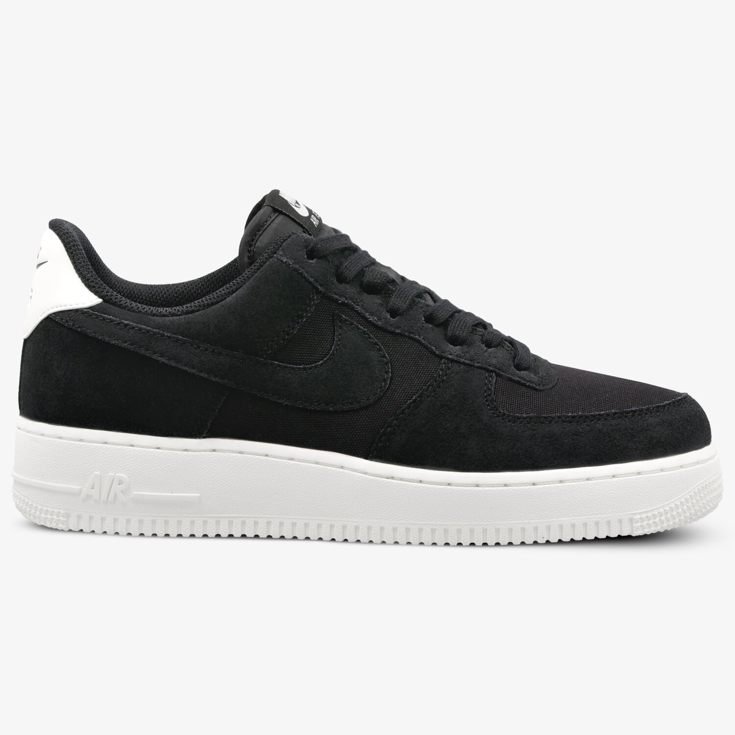 Buty sneakersy męskie NIKE AIR FORCE 1 '07 SUEDE AO3835-001 CZARNY