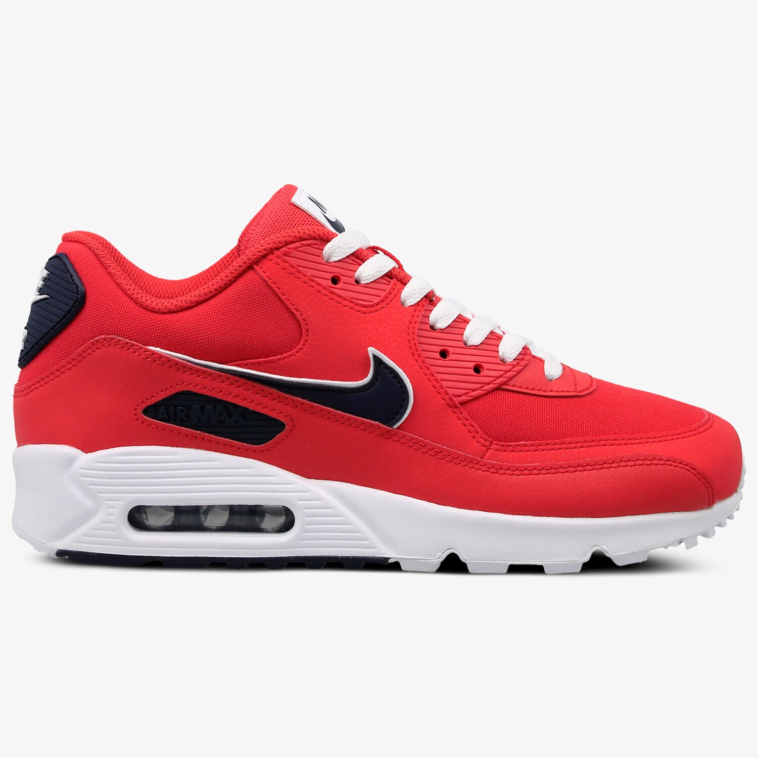 Buty sneakersy męskie NIKE AIR MAX 90 ESSENTIAL AJ1285-601 CZERWONY