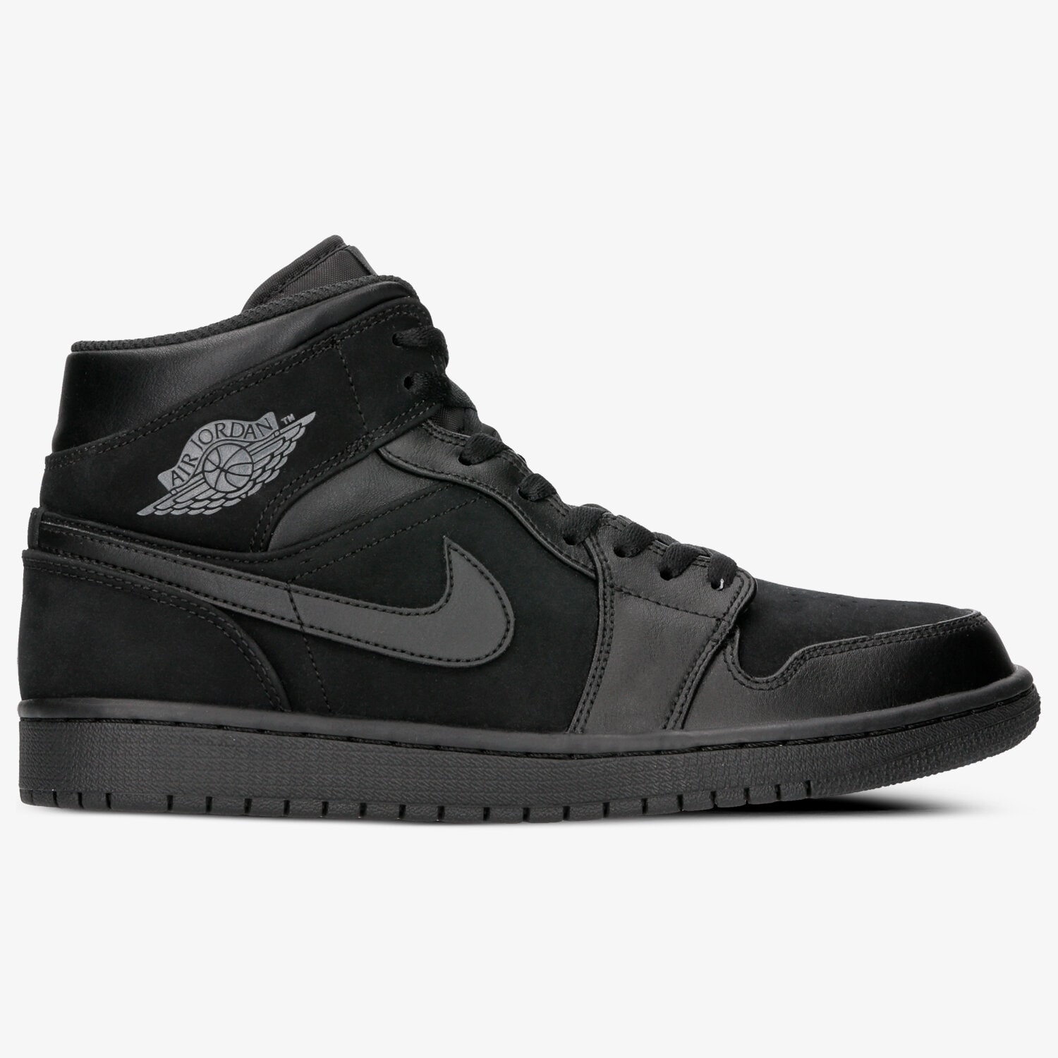 Buty sneakersy męskie AIR JORDAN 1 MID 554724-050 CZARNY
