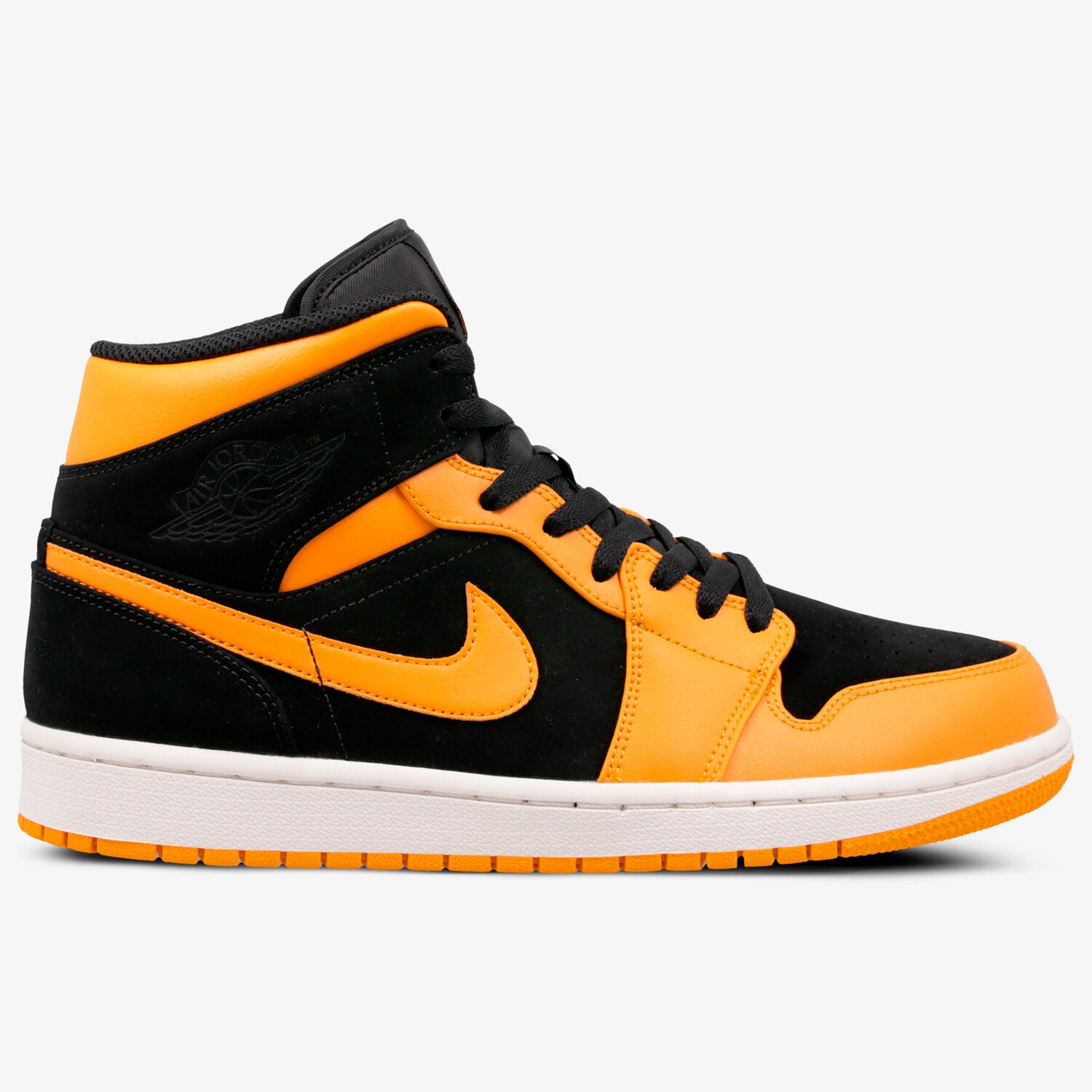 Buty sneakersy męskie AIR JORDAN 1 MID 554724081 POMARAŃCZOWY