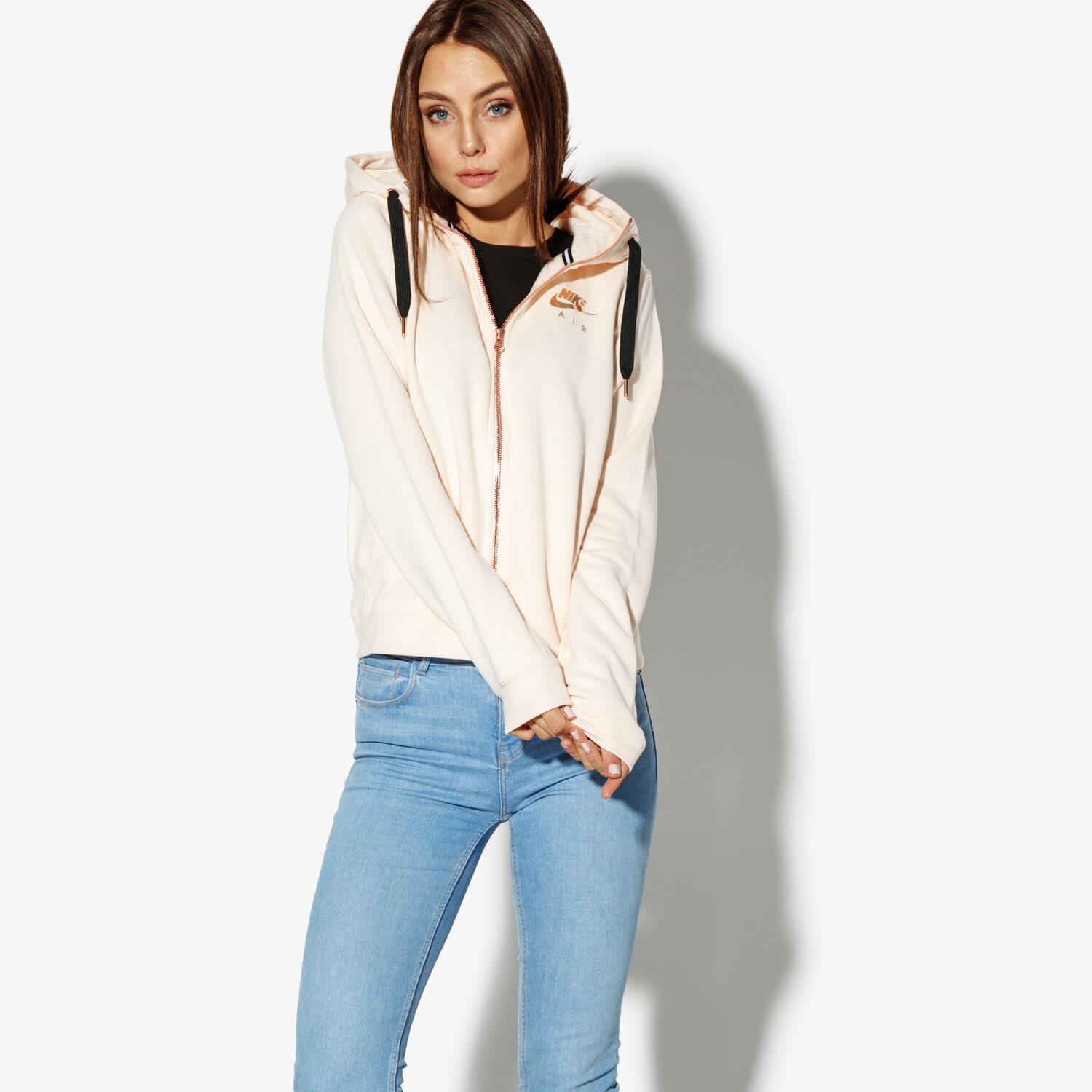 Bluza damska NIKE BLUZA W NSW RALLY HOODIE FZ AIR AV6229838 RÓŻOWY