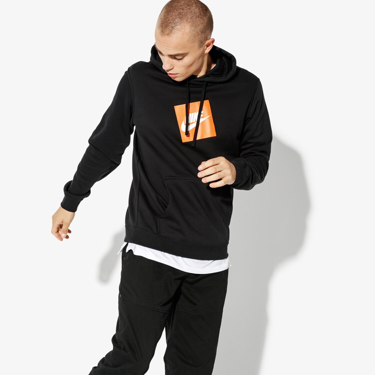 Bluza męska NIKE BLUZA M NSW HOODIE PO FLC NIKE HBR 928719-010 CZARNY