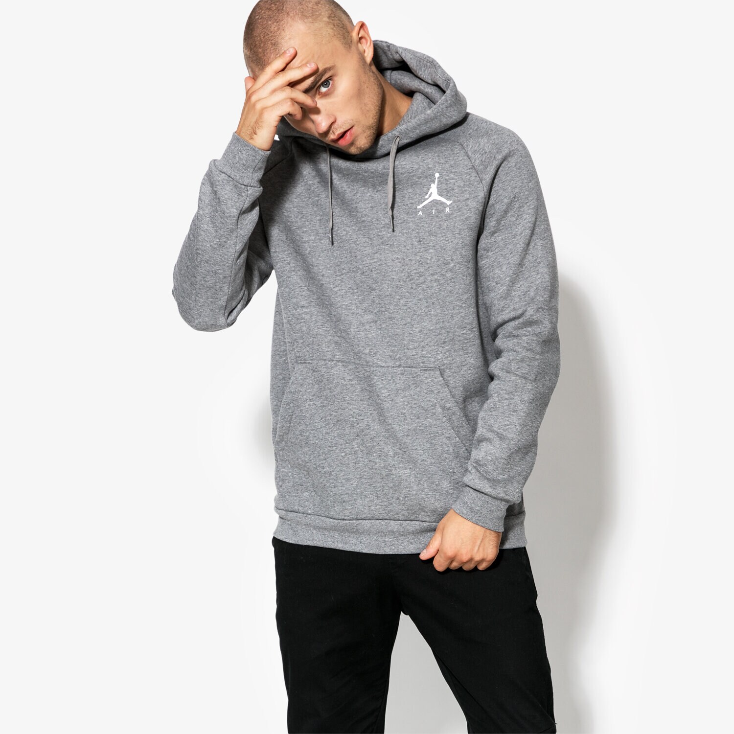 Bluza męska JORDAN BLUZA JUMPMAN FLEECE PO 940108-091 SZARY