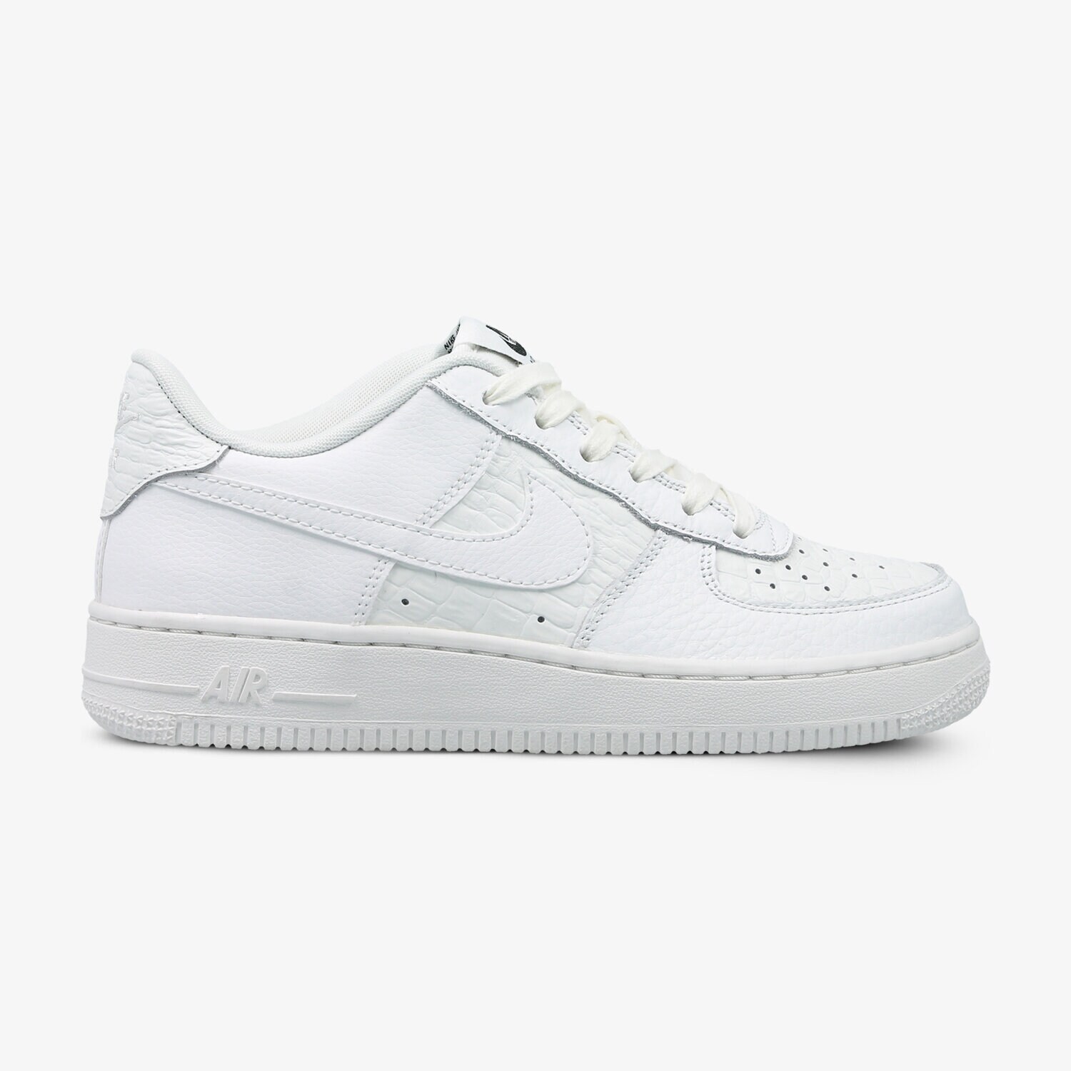 Buty sneakersy dla dzieci NIKE AIR FORCE 1 LV8 BG 820438106 BIAŁY