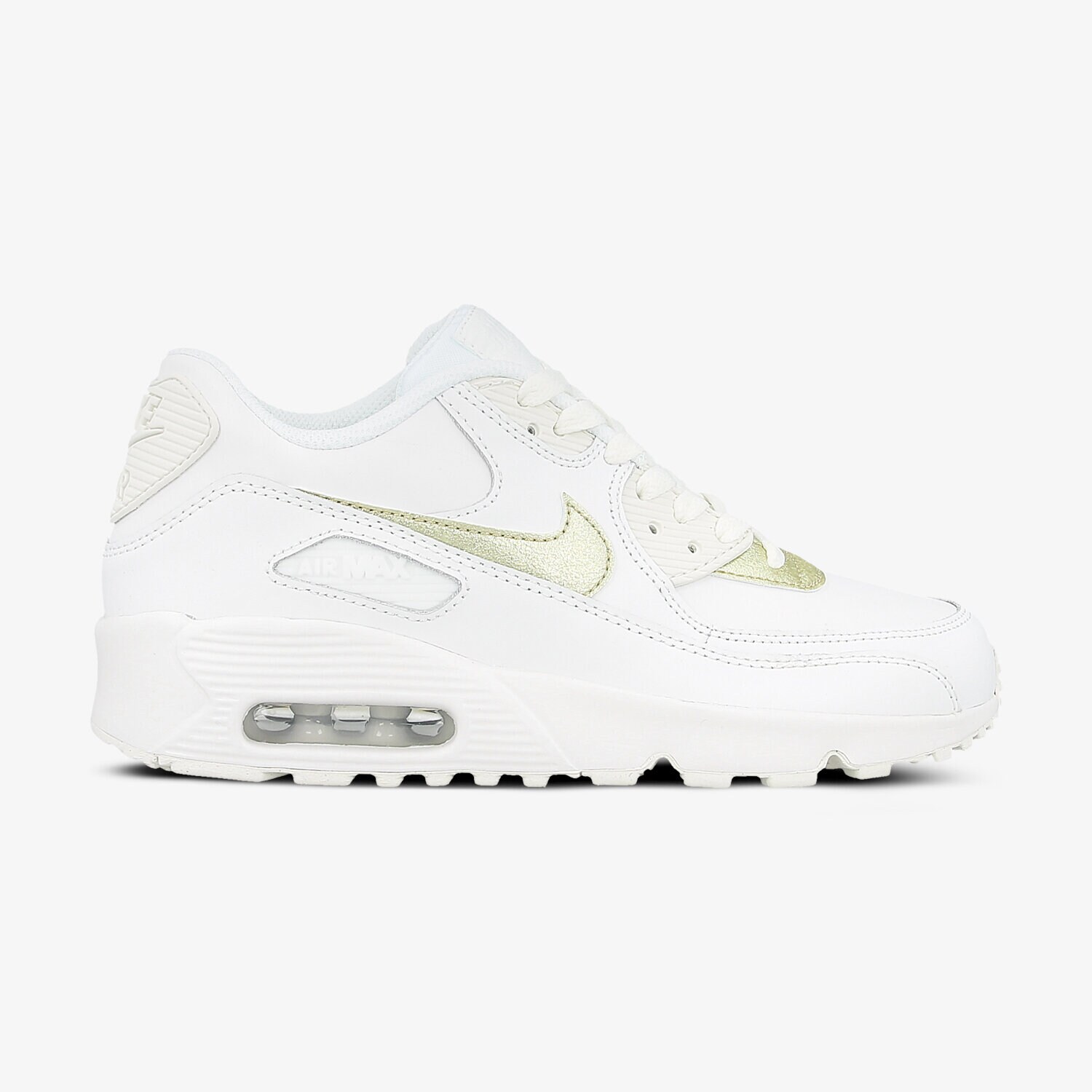 Buty sneakersy dla dzieci NIKE AIR MAX 90 LTR GG 833376103 BIAŁY