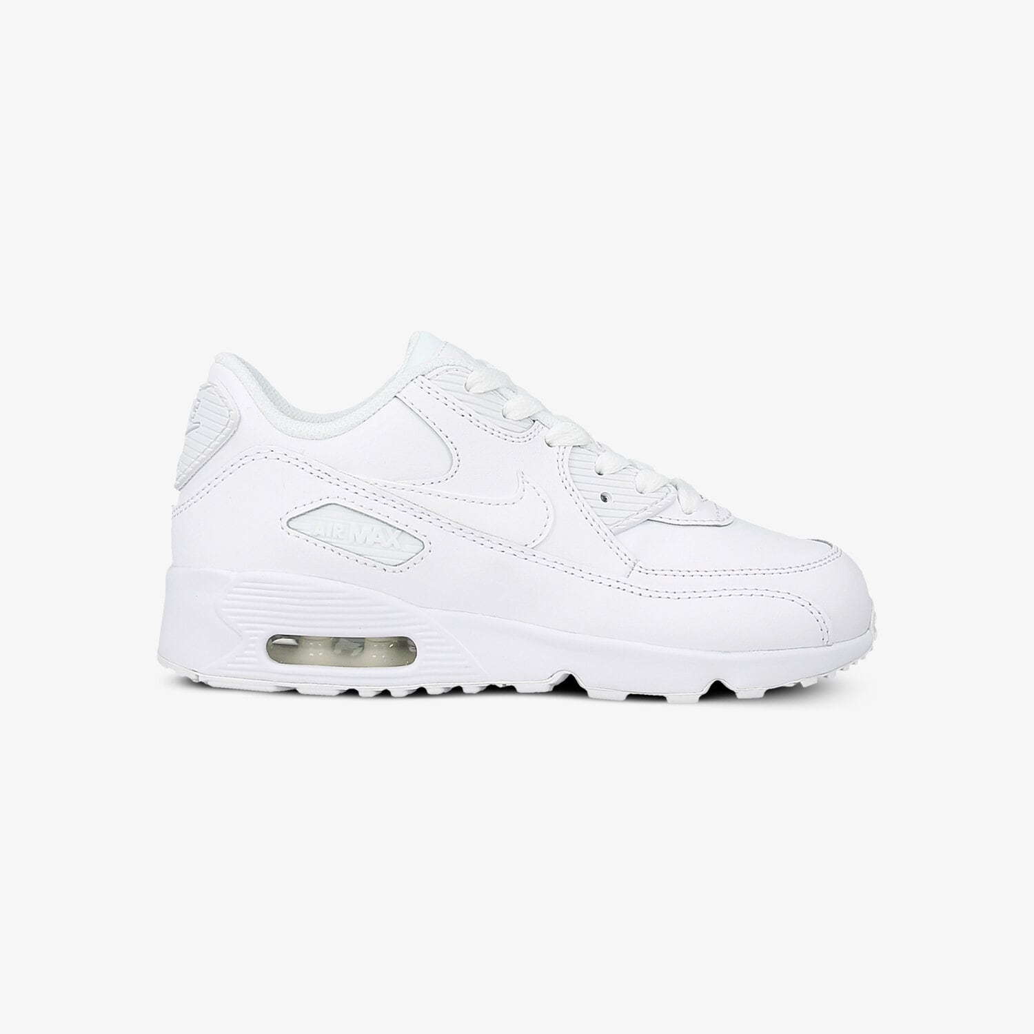 Buty sneakersy dla dzieci NIKE AIR MAX 90 LTR (PS) 833414-100 BIAŁY