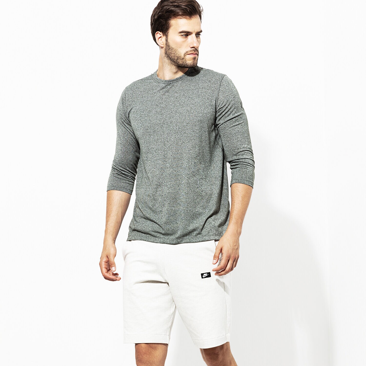 Koszulka, t-shirt sportowy męski UNDER ARMOUR T-SHIRT LS THREADBORNE UTILITY T NOV 1316202-357 ZIELONY