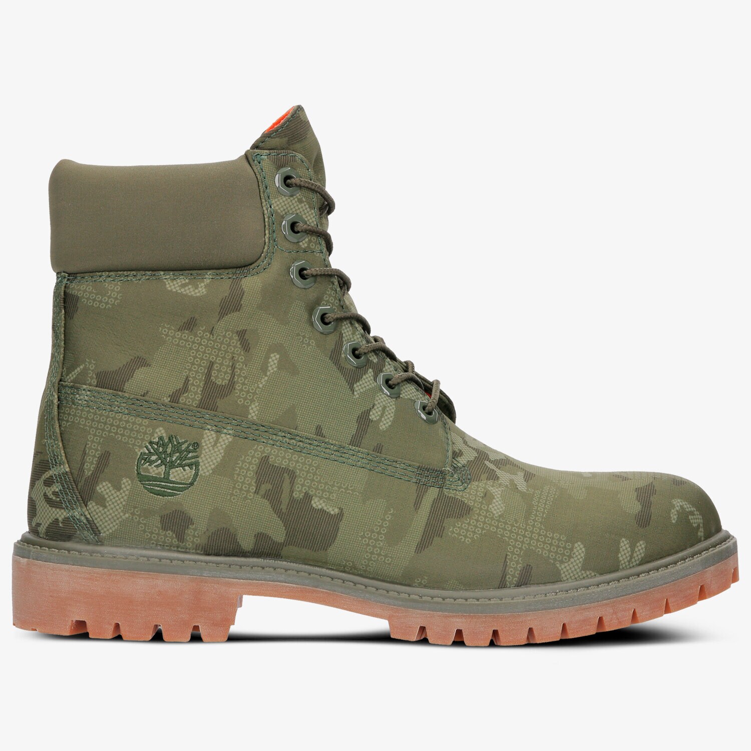 Buty zimowe sportowe męskie TIMBERLAND PREMIUM 6 INCH FABRIC BOOT cA1U9I ZIELONY