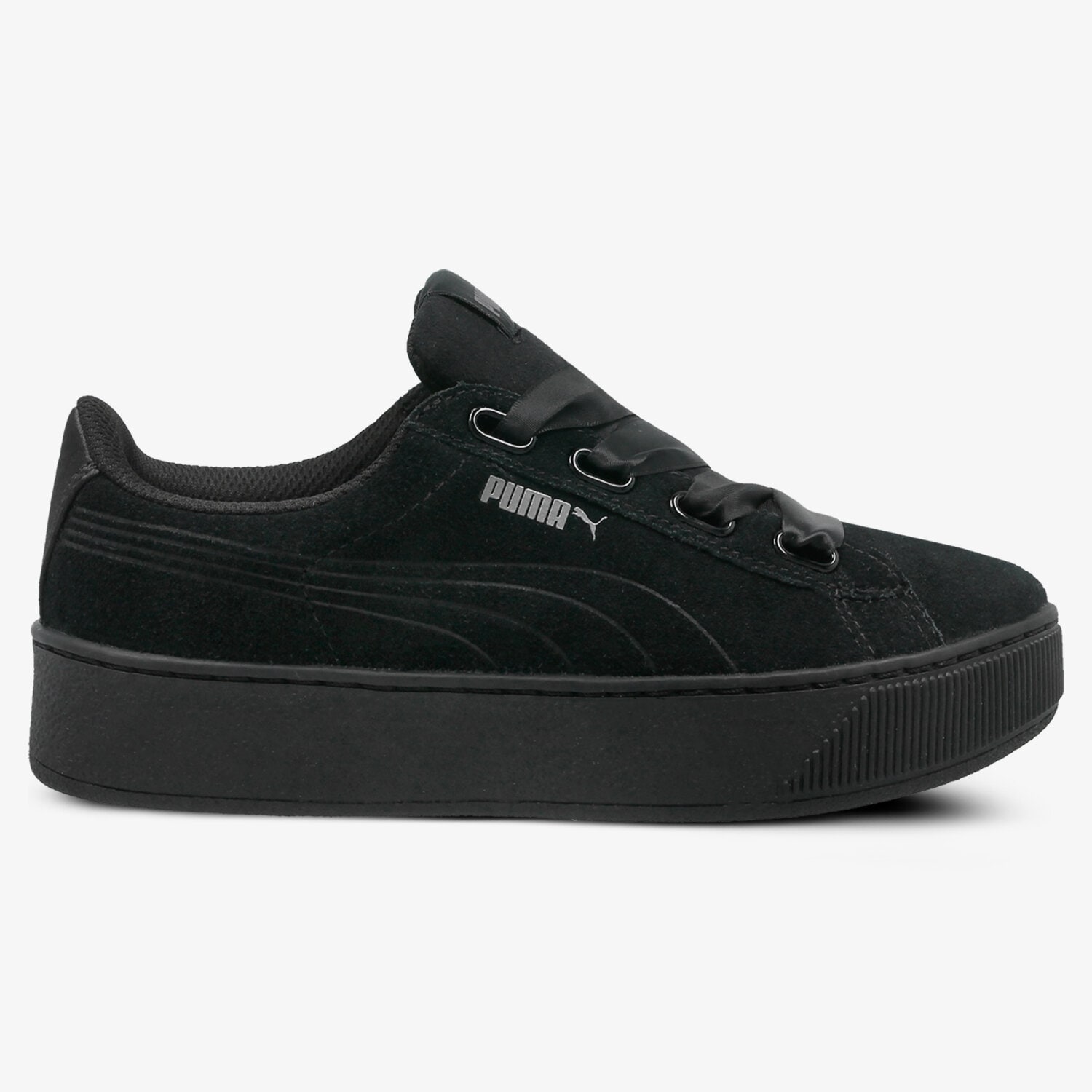 Buty sneakersy damskie PUMA VIKKY PLATFORM RIBBON S 36641801 CZARNY