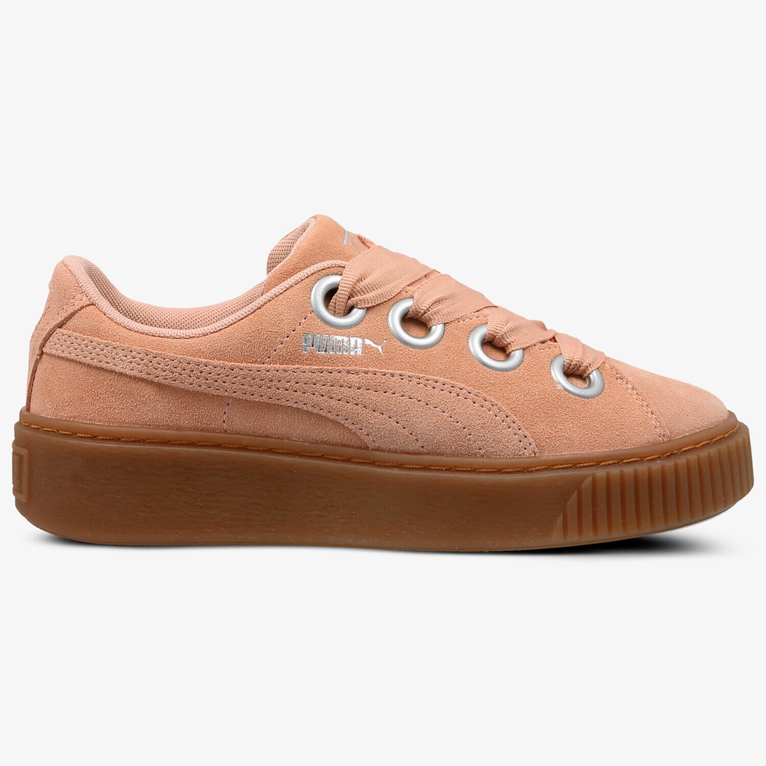 Buty sneakersy damskie PUMA PLATFORM V2 SUEDE 36646103 RÓŻOWY