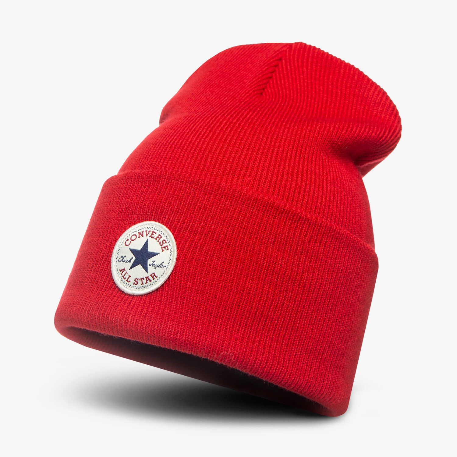Czapka zimowa dla dzieci CONVERSE CZAPKA ZIMOWA TALL CUFF WATCHCAP KNIT 609706 CZERWONY