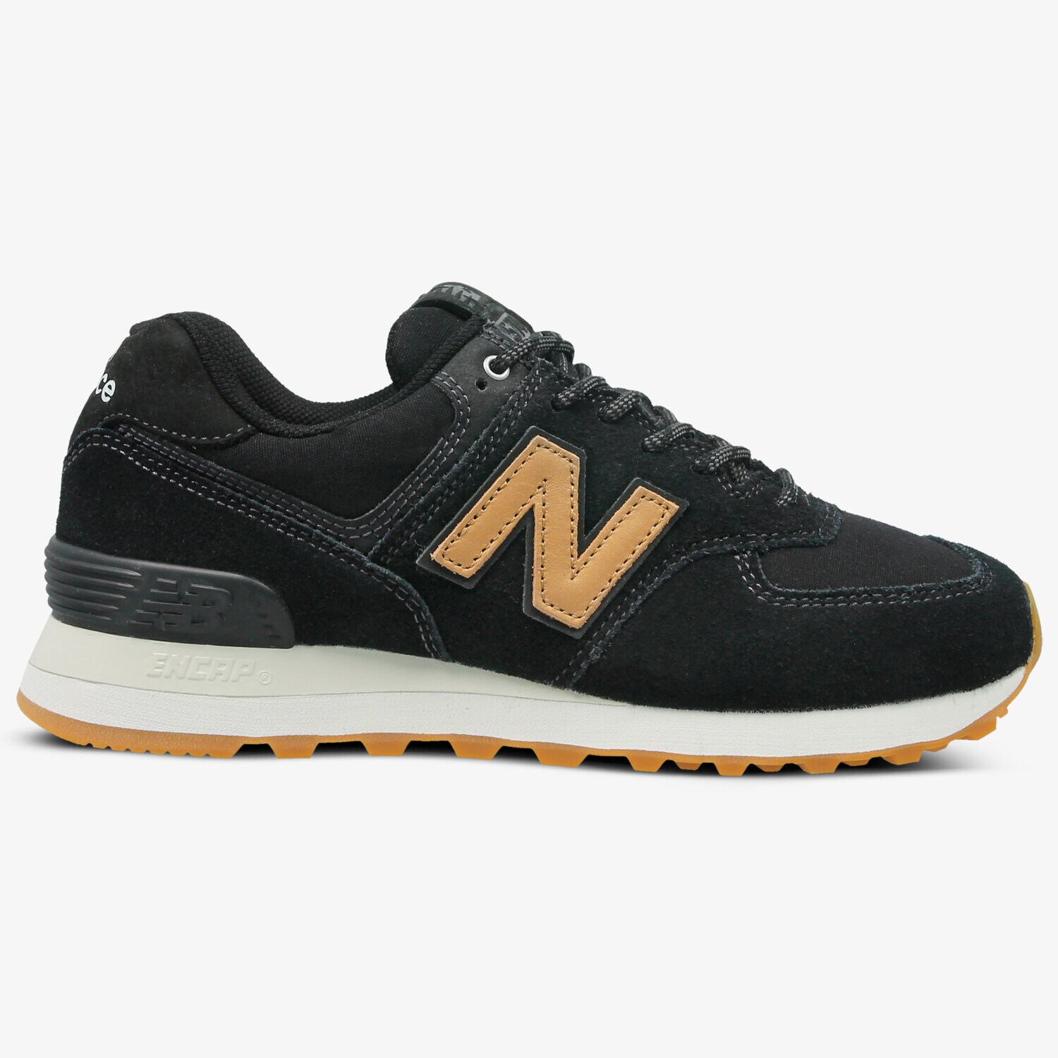 Buty sneakersy damskie NEW BALANCE WL574CLB WL574CLB CZARNY