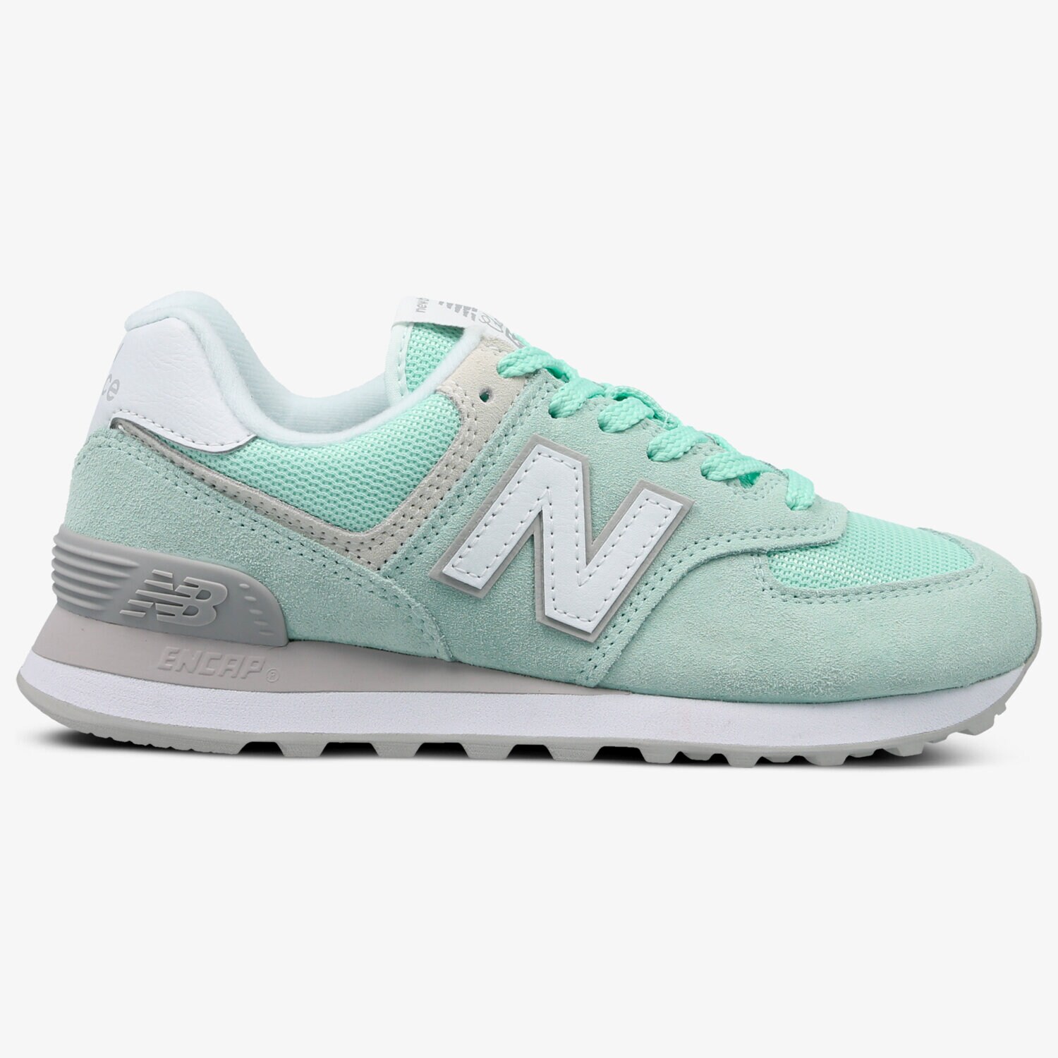 Buty sneakersy damskie NEW BALANCE WL574ESM WL574ESM ZIELONY