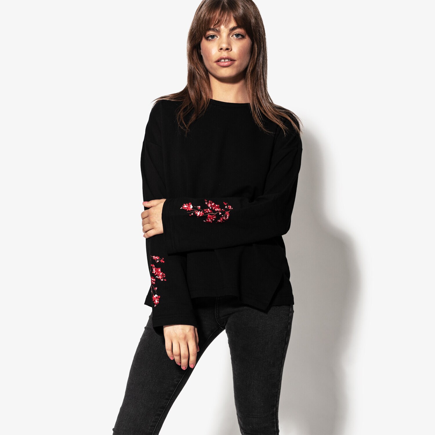 Bluza damska CONFRONT BLUZA BELL CF18BLD05001 CZARNY