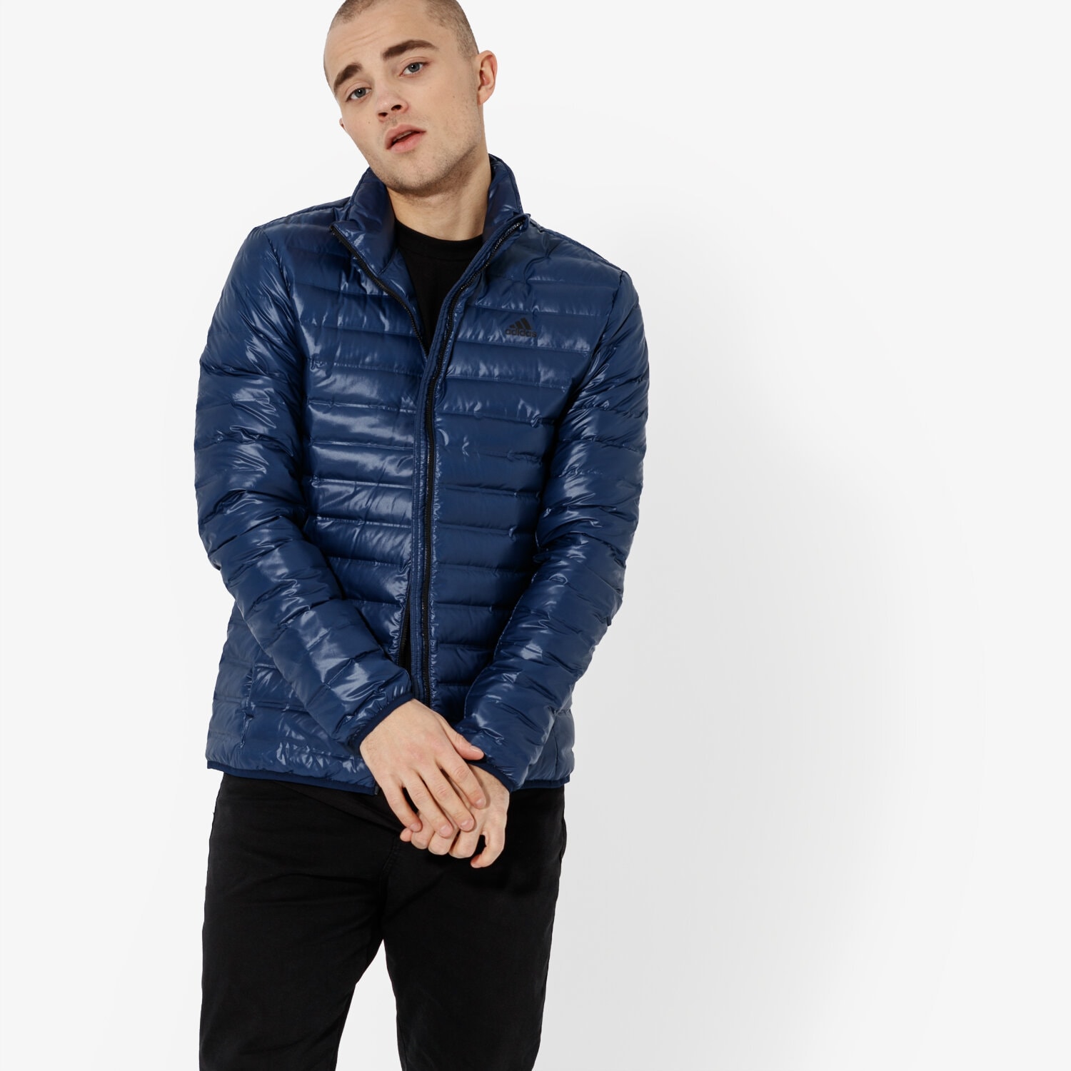 Kurtka zimowa męska ADIDAS KURTKA VARILITE JACKET BQ7774 GRANATOWY