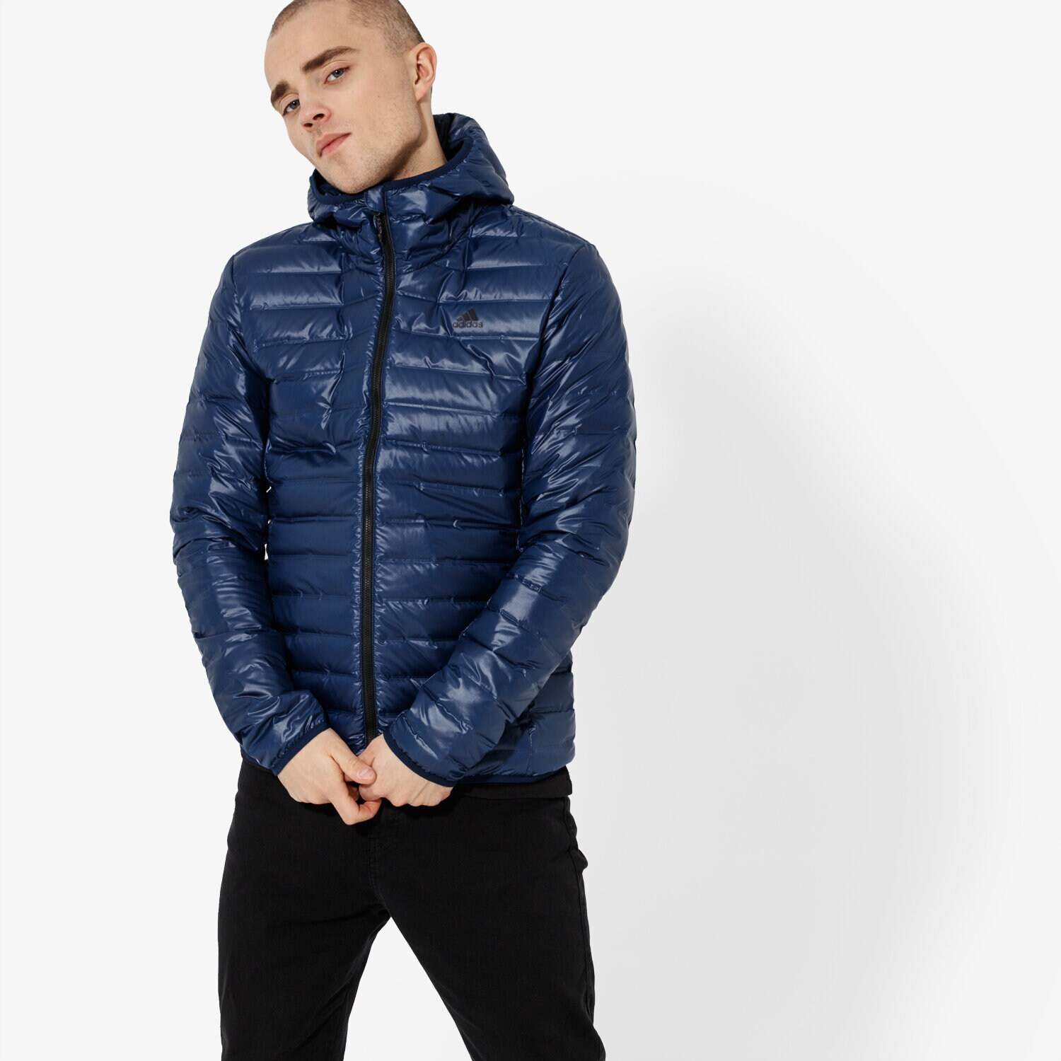 Kurtka zimowa męska ADIDAS KURTKA VARILITE HO JKT BQ7785 GRANATOWY