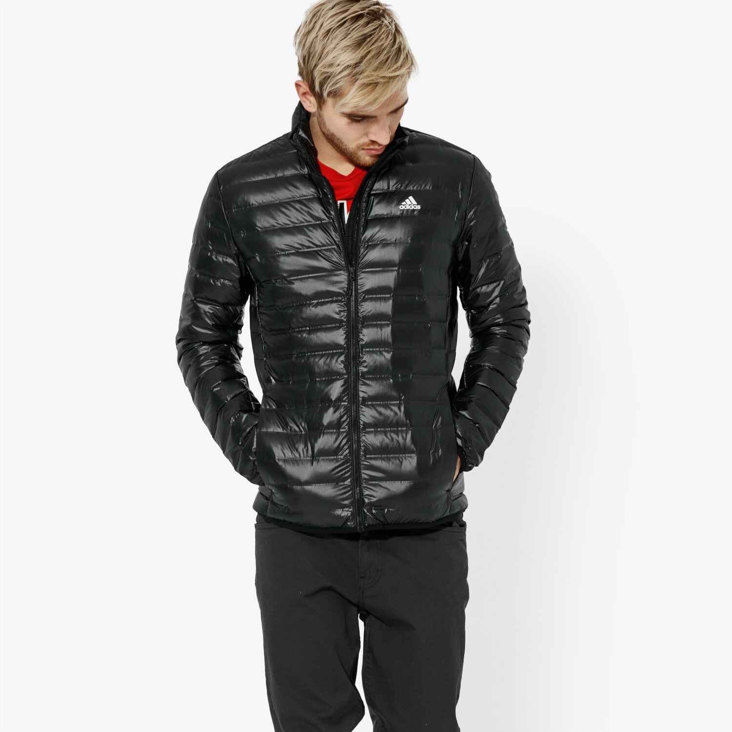 Kurtka zimowa męska ADIDAS KURTKA VARILITE JACKET BS1588 CZARNY