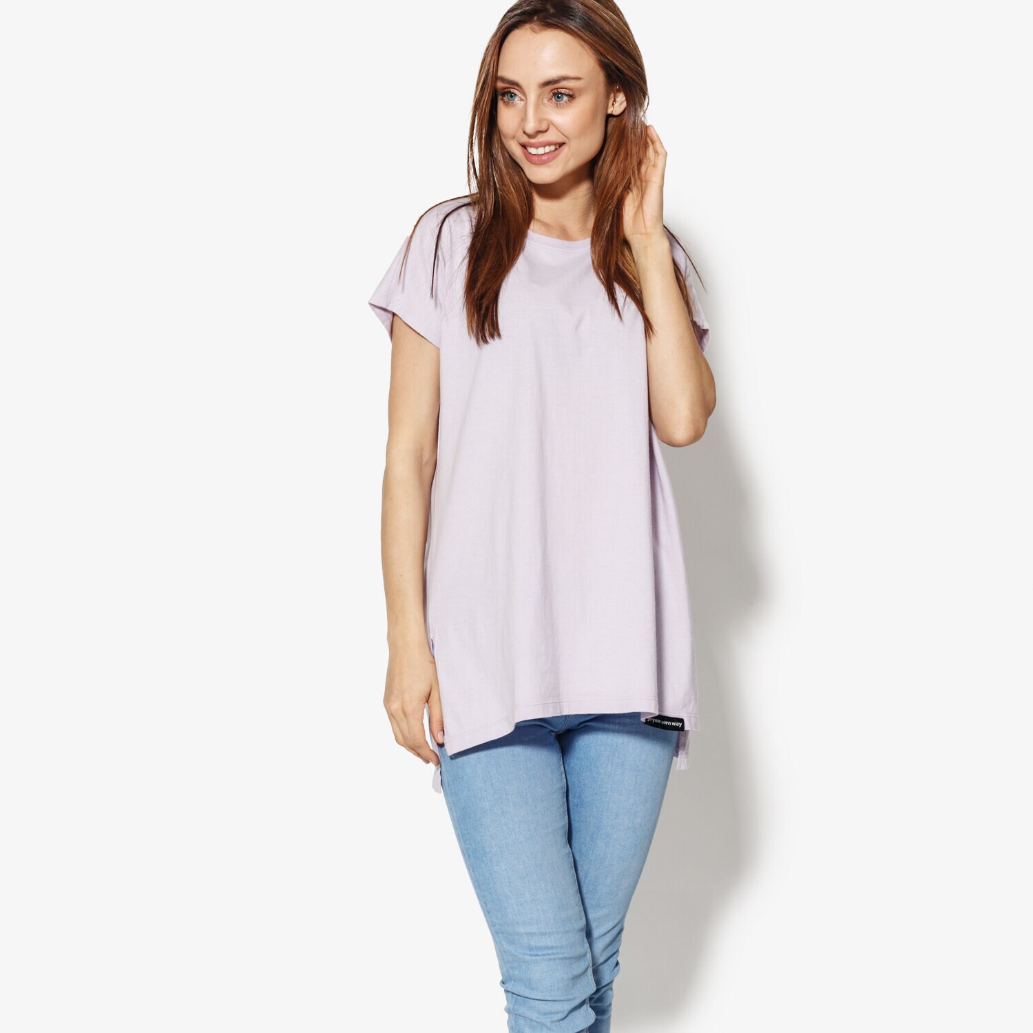 Koszulka, t-shirt damski CONFRONT T-SHIRT SS WILLOW CF18TSD07002 FIOLETOWY