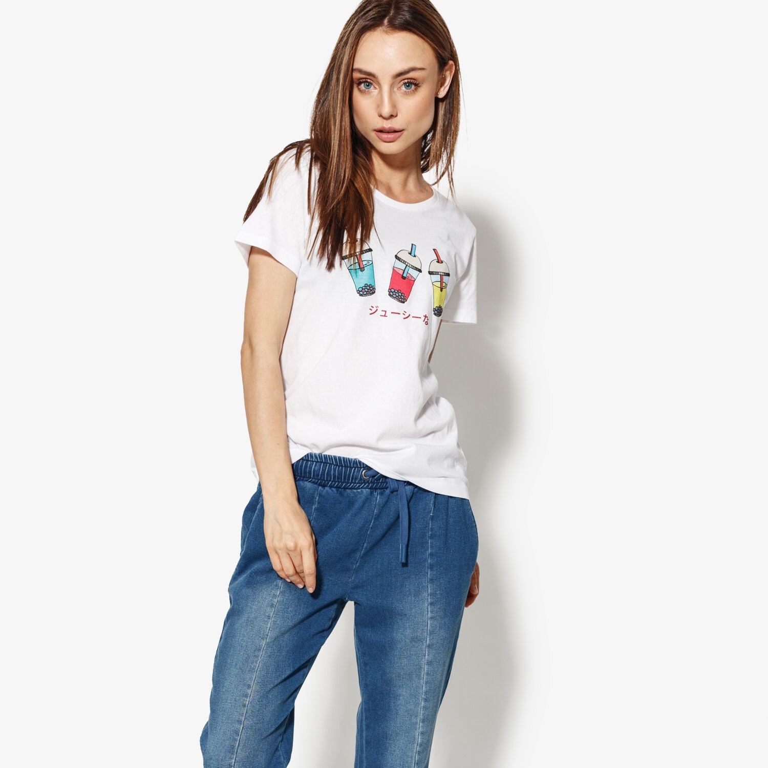 Koszulka, t-shirt damski CONFRONT T-SHIRT SS SHEIKH CF18TSD16001 BIAŁY