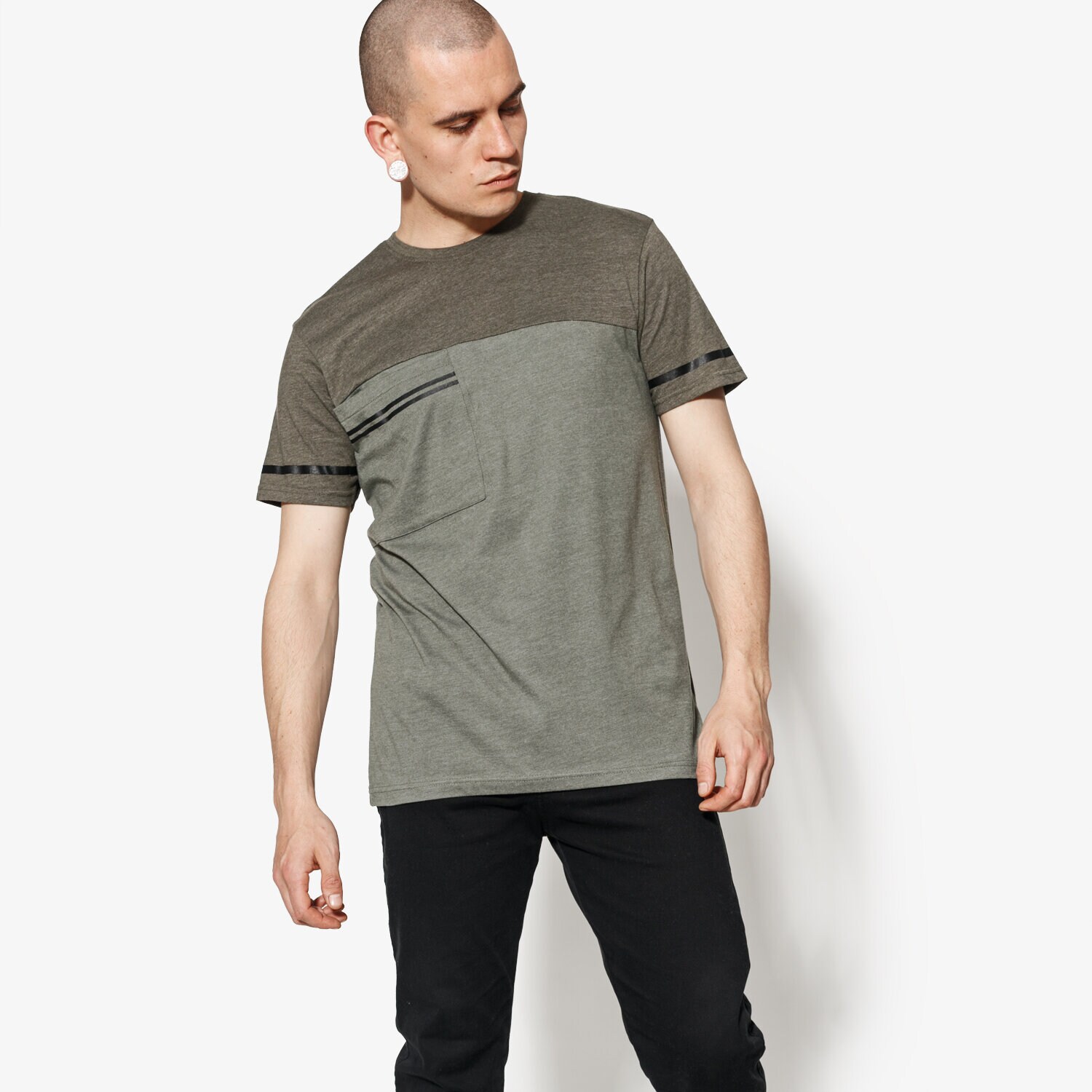 Koszulka, t-shirt sportowy męski CONFRONT T-SHIRT SS CRESS CF18TSM18001 ZIELONY