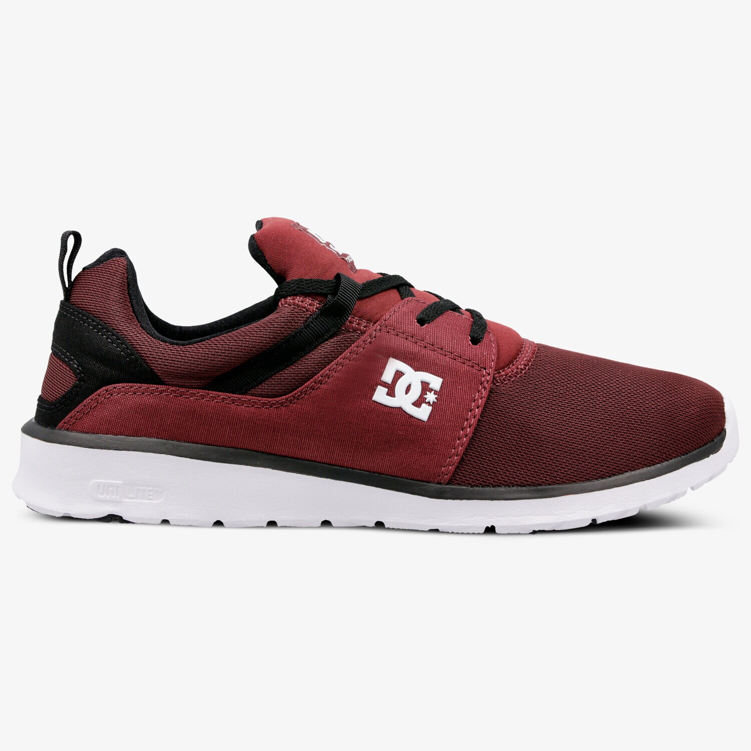 Buty sneakersy męskie DC HEATHROW ADYS700071CRN BORDOWY