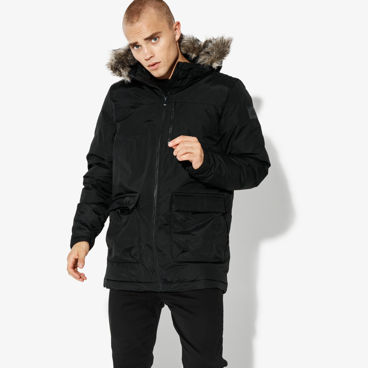 Kurtka zimowa męska ADIDAS KURTKA XPLORIC PARKA SW INSULATION BS0980 CZARNY