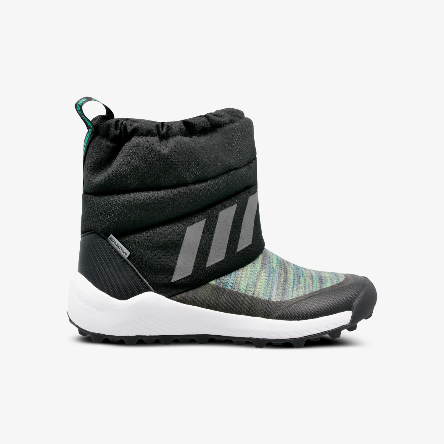 Buty zimowe, trekkingowe, outdoor dla dzieci ADIDAS RAPIDASNOW BTW C AH2604 CZARNY