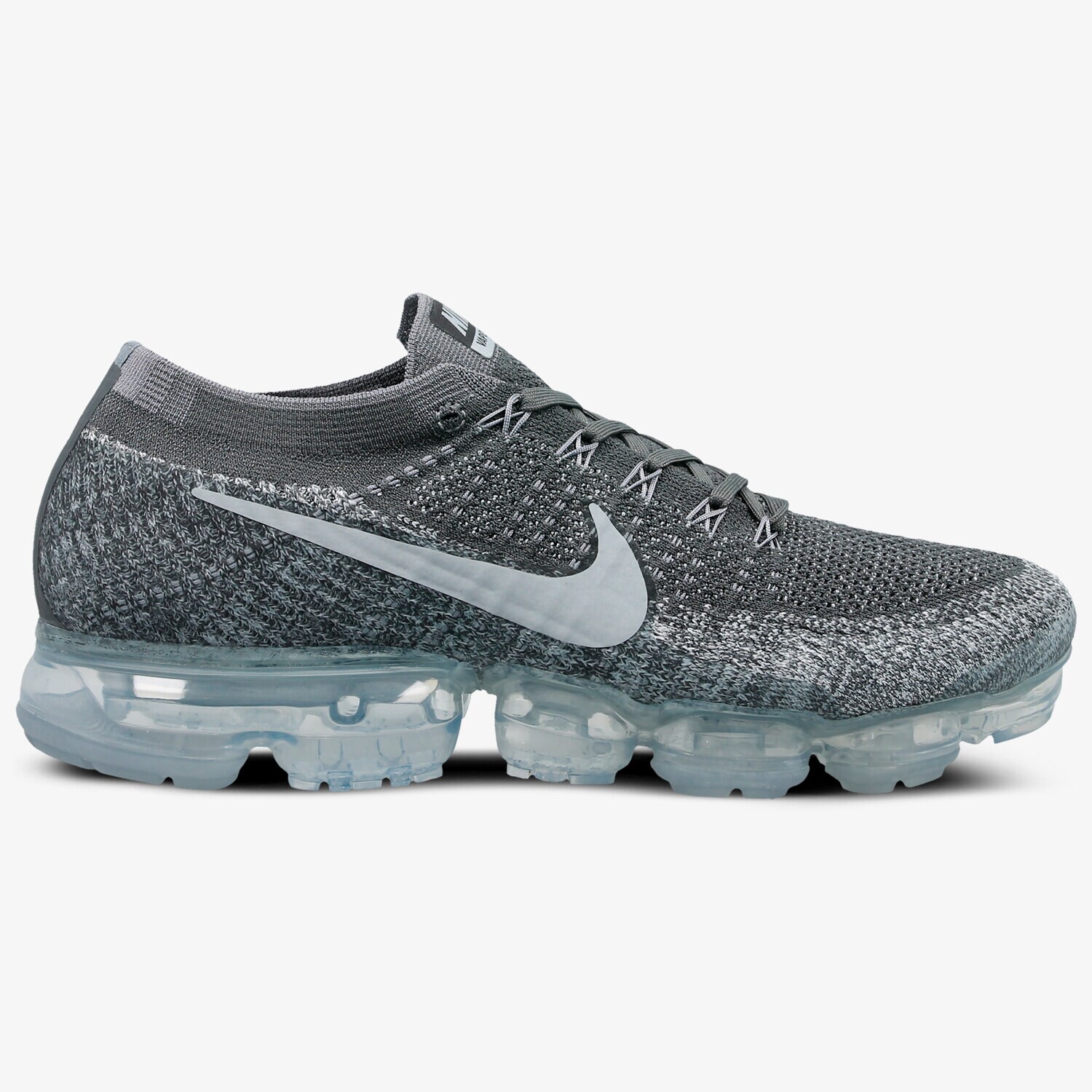 Buty sneakersy męskie NIKE AIR VAPORMAX FLYKNIT 849558002 SZARY