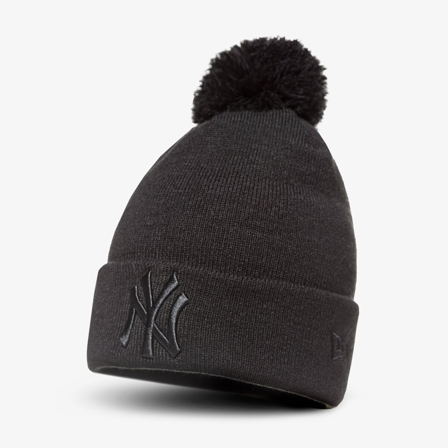 Czapka zimowa damska NEW ERA CZAPKA ZIMOWA ESNL BOB KNIT NEYYAN BLK 80635823 CZARNY