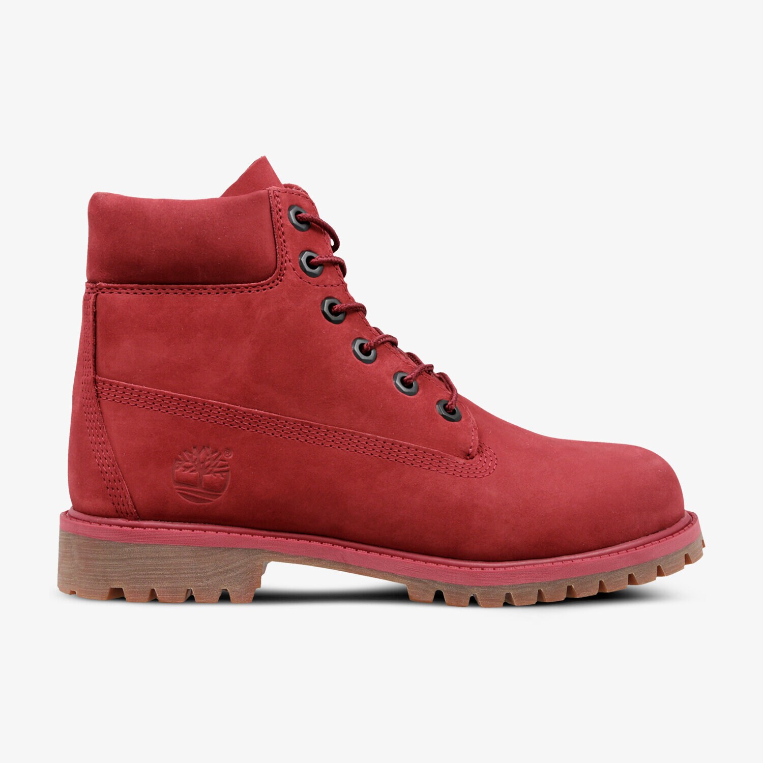 Buty zimowe, trekkingowe, outdoor dla dzieci TIMBERLAND PREMIUM 6 INCH WP BOOT  A1VCK CZERWONY