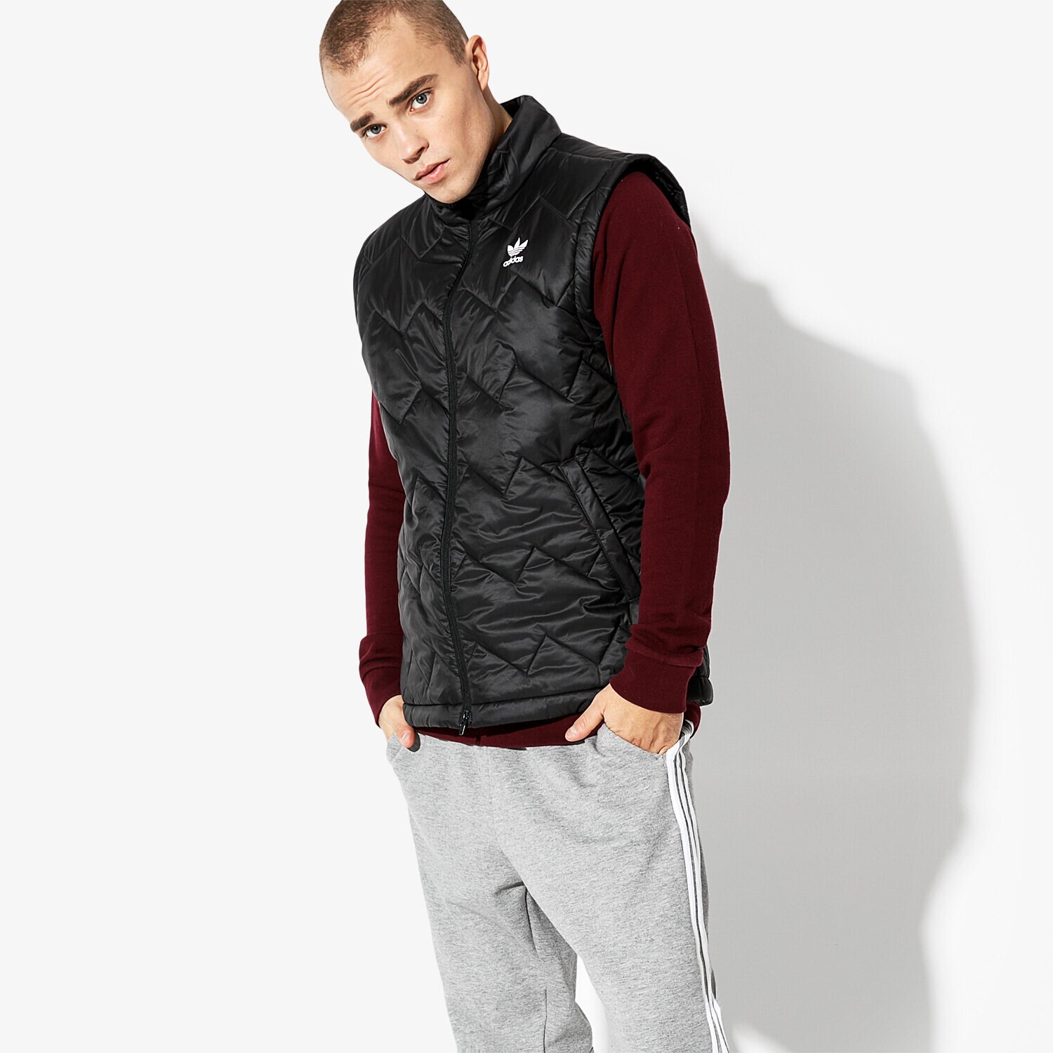 Bezrękawniki męskie sportowe ADIDAS BEZRĘKAWNIK SST PUFFY DH5028 CZARNY