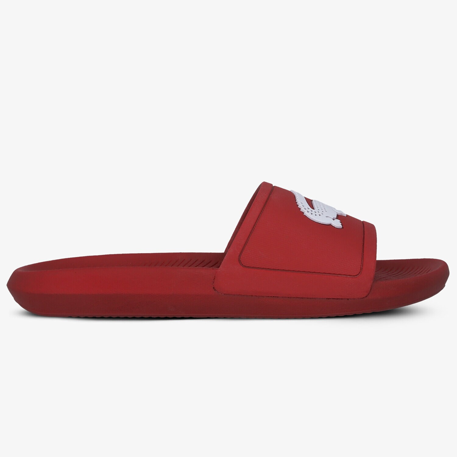 Klapki męskie LACOSTE CROCO SLIDE 119 1 CMA 737CMA001817K CZERWONY