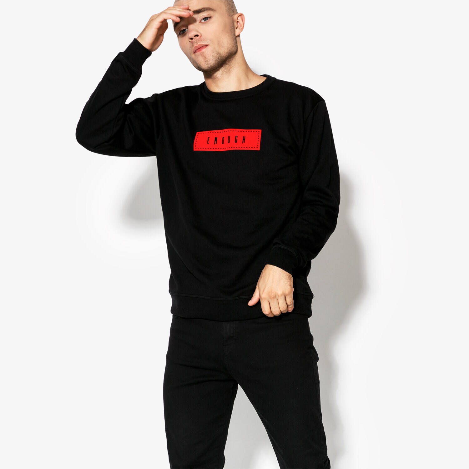 Bluza męska CONFRONT BLUZA BART CF38BLM33001 CZARNY