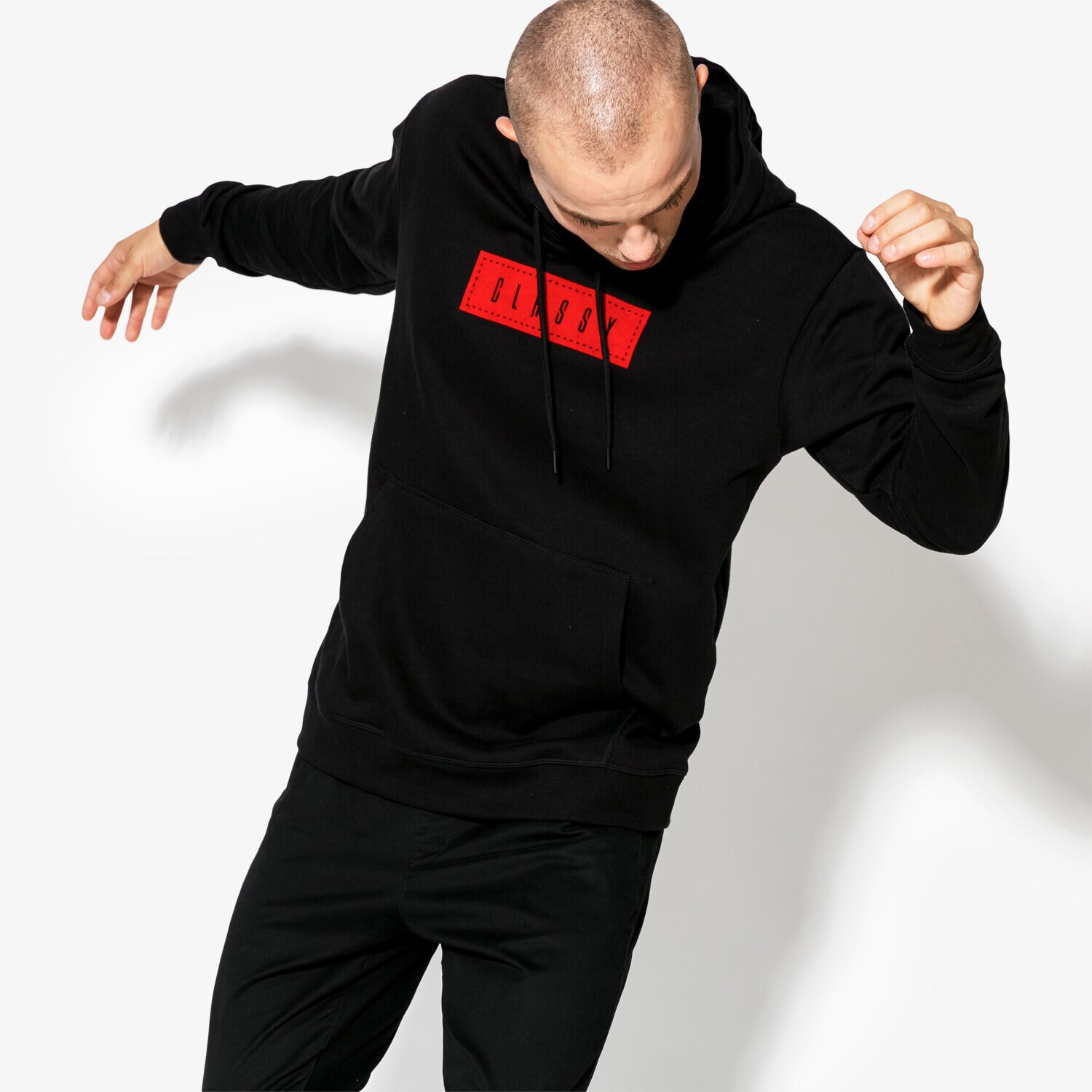 Bluza męska CONFRONT BLUZA BLASE CF38BLM32002 CZARNY