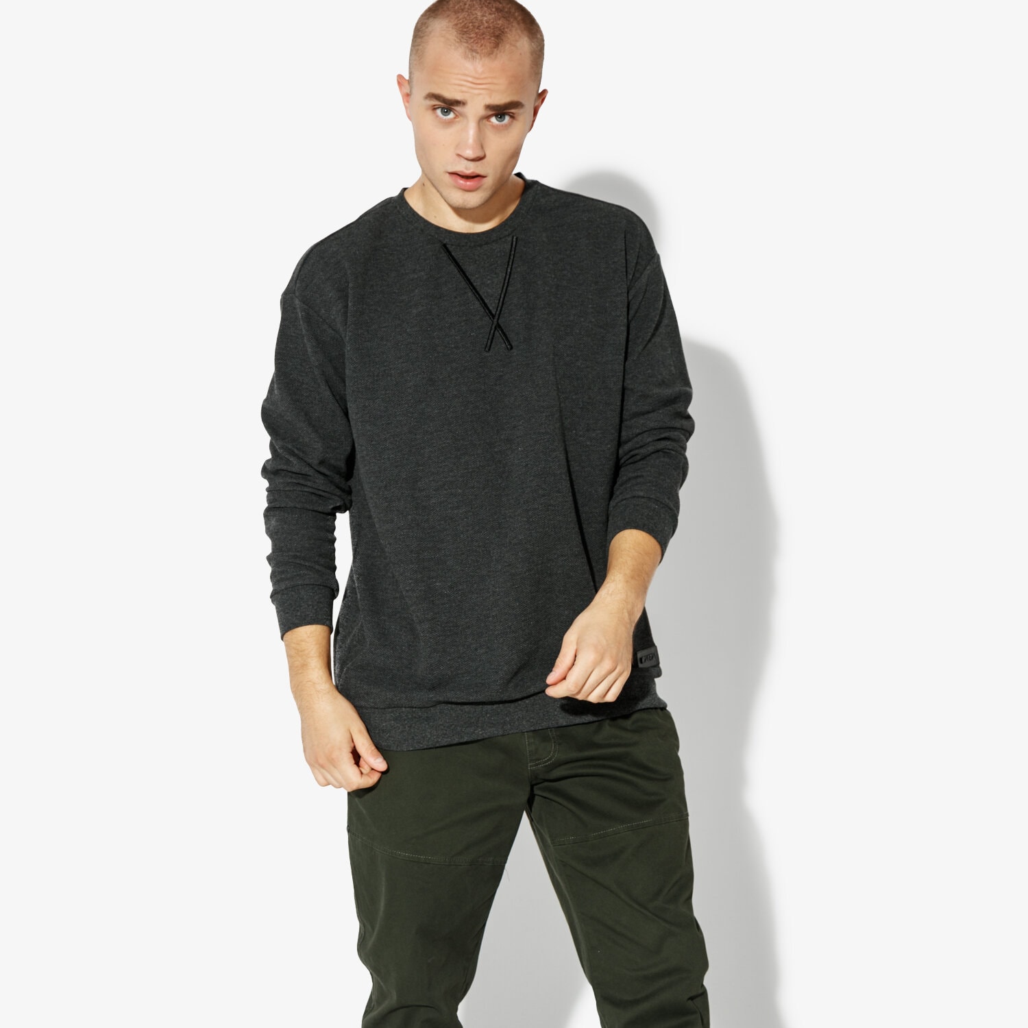 Bluza męska CONFRONT BLUZA TOPAZ CF38BLM15001 SZARY